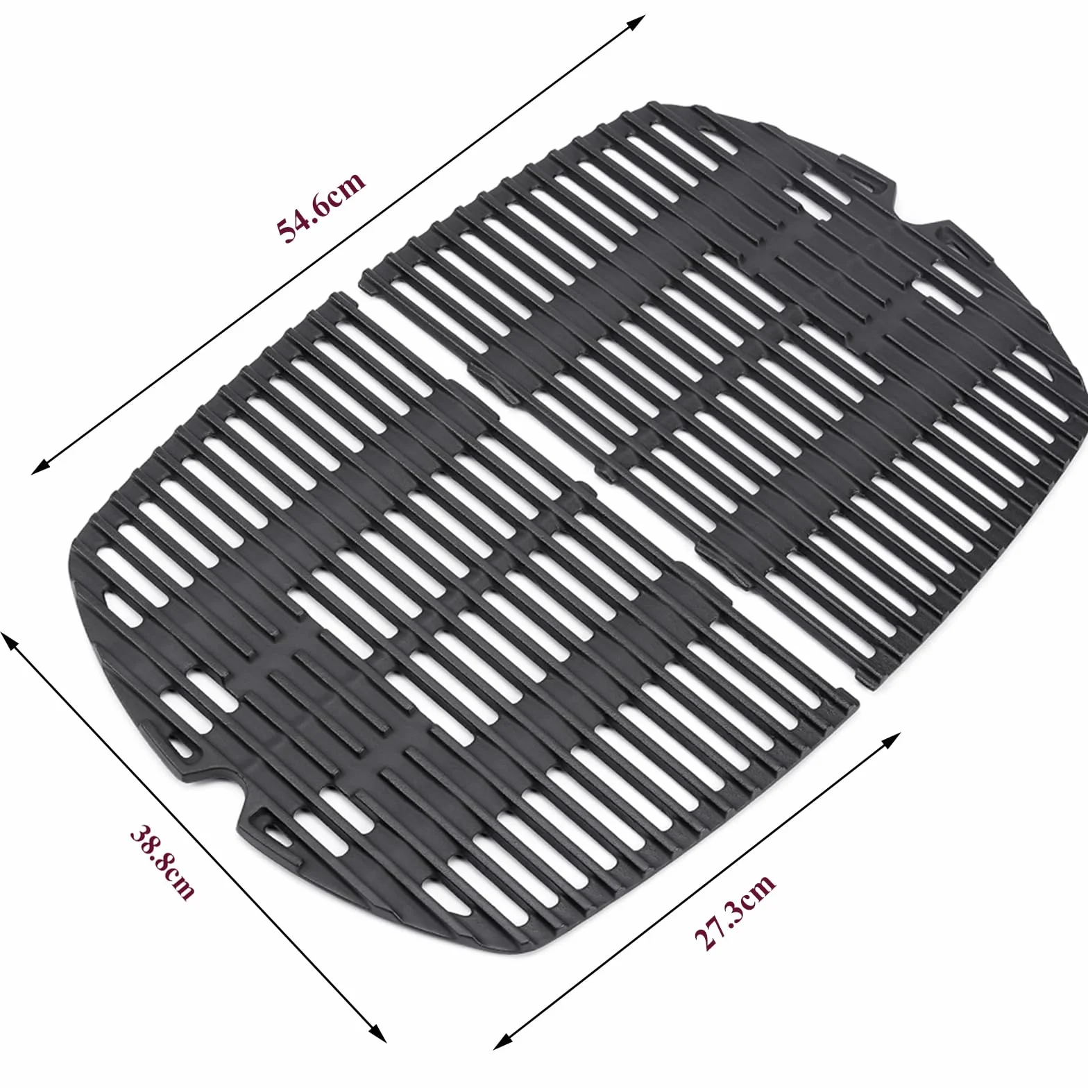 Weber Q200 Q220 Q2000 Q2400 żeliwne ruszt do gotowania 27,3 x 38,8 cm 7645 grill gazowy zamiennik