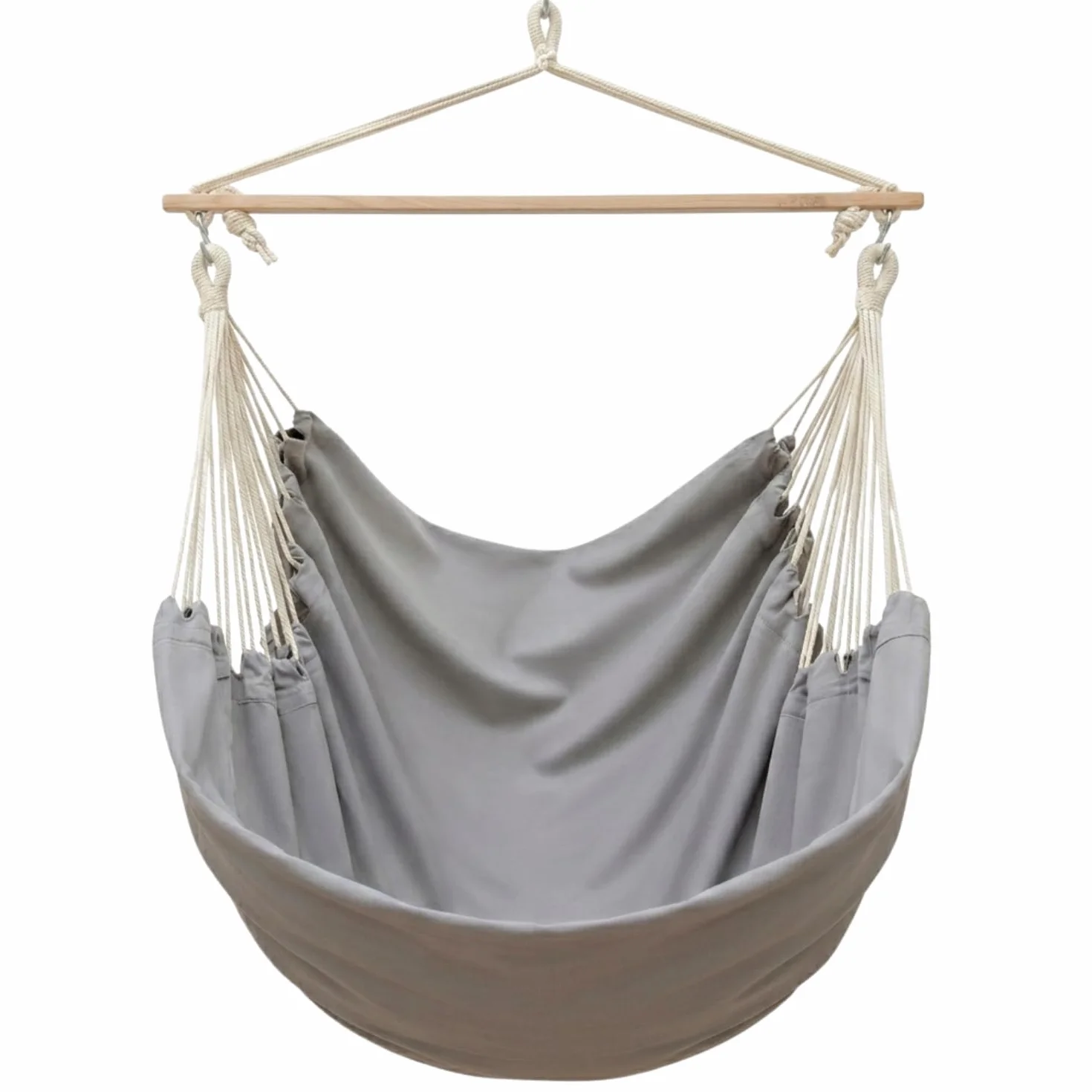 AMANKA fotel wiszący XXL 185 x 130 cm huśtawka wisząca z bawełny do użytku wewnątrz pomieszczeń