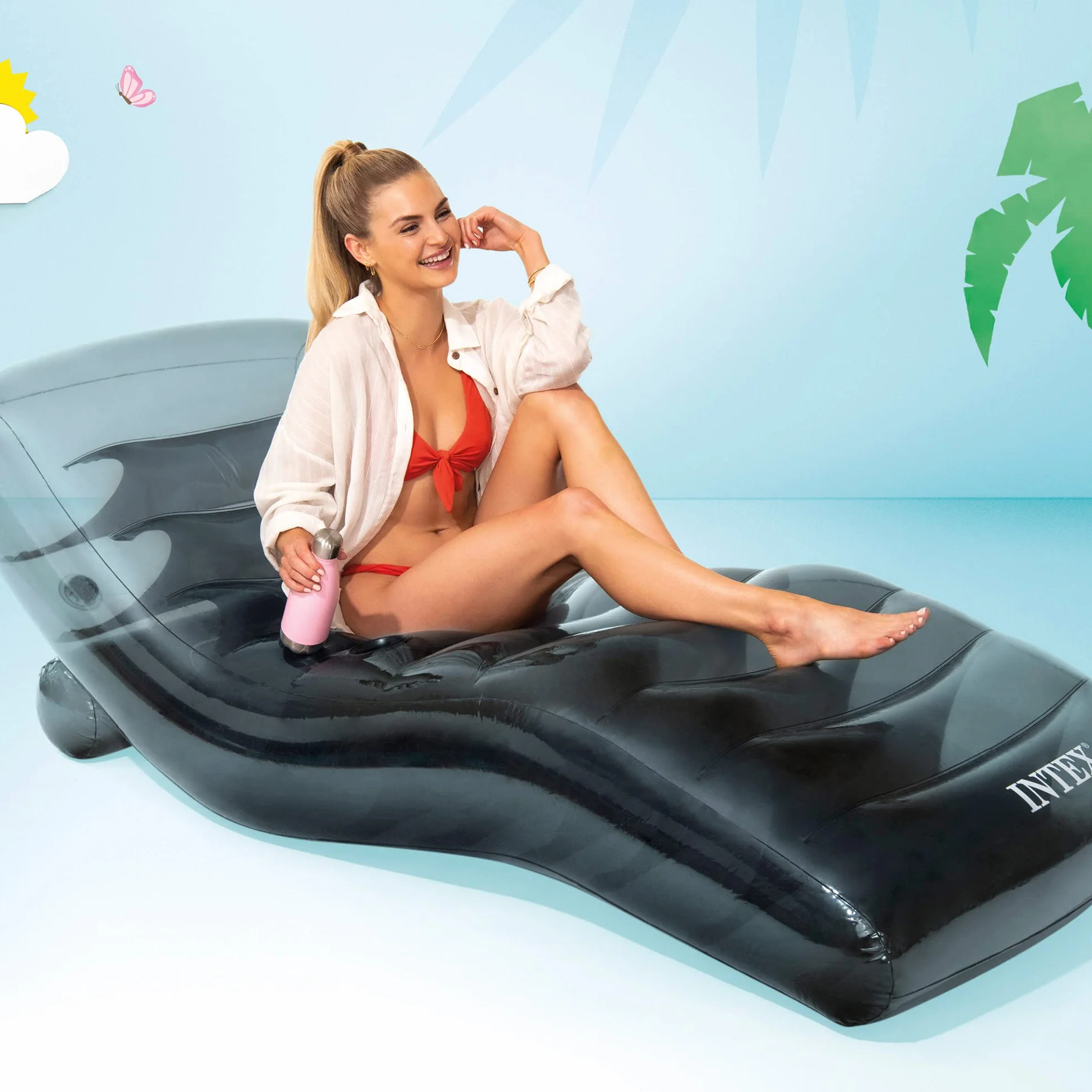 Intex Cool Grey Lounge 191 cm x 99 cm