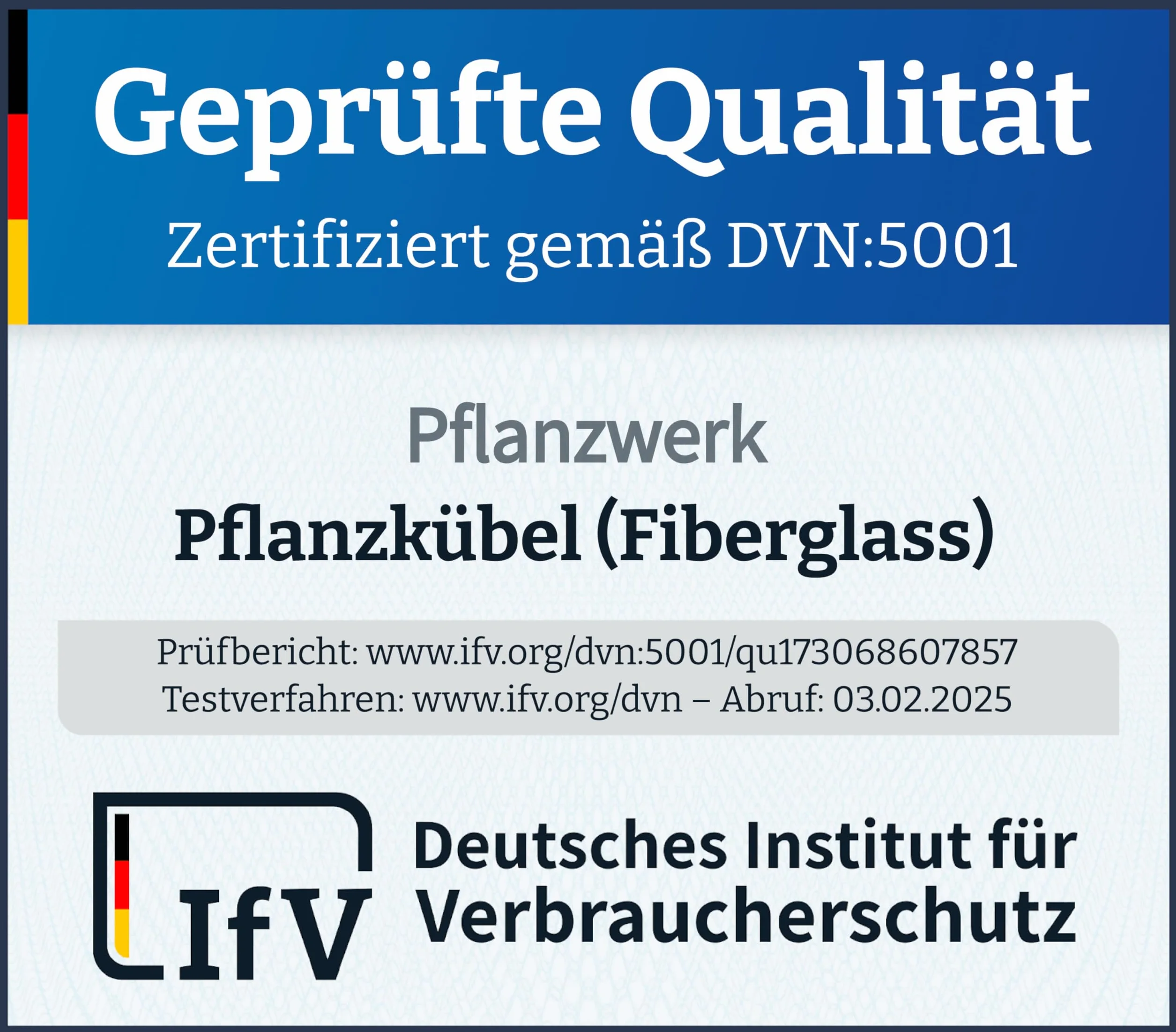 Pflanzwerk® Donica na rośliny TUB, szara, 30 x 60 x 30 cm XXL – prostokątna, duża donica z włókna szklanego, do użytku na zewnątrz i wewnątrz, odporna na mróz, ochrona przed promieniowaniem UV