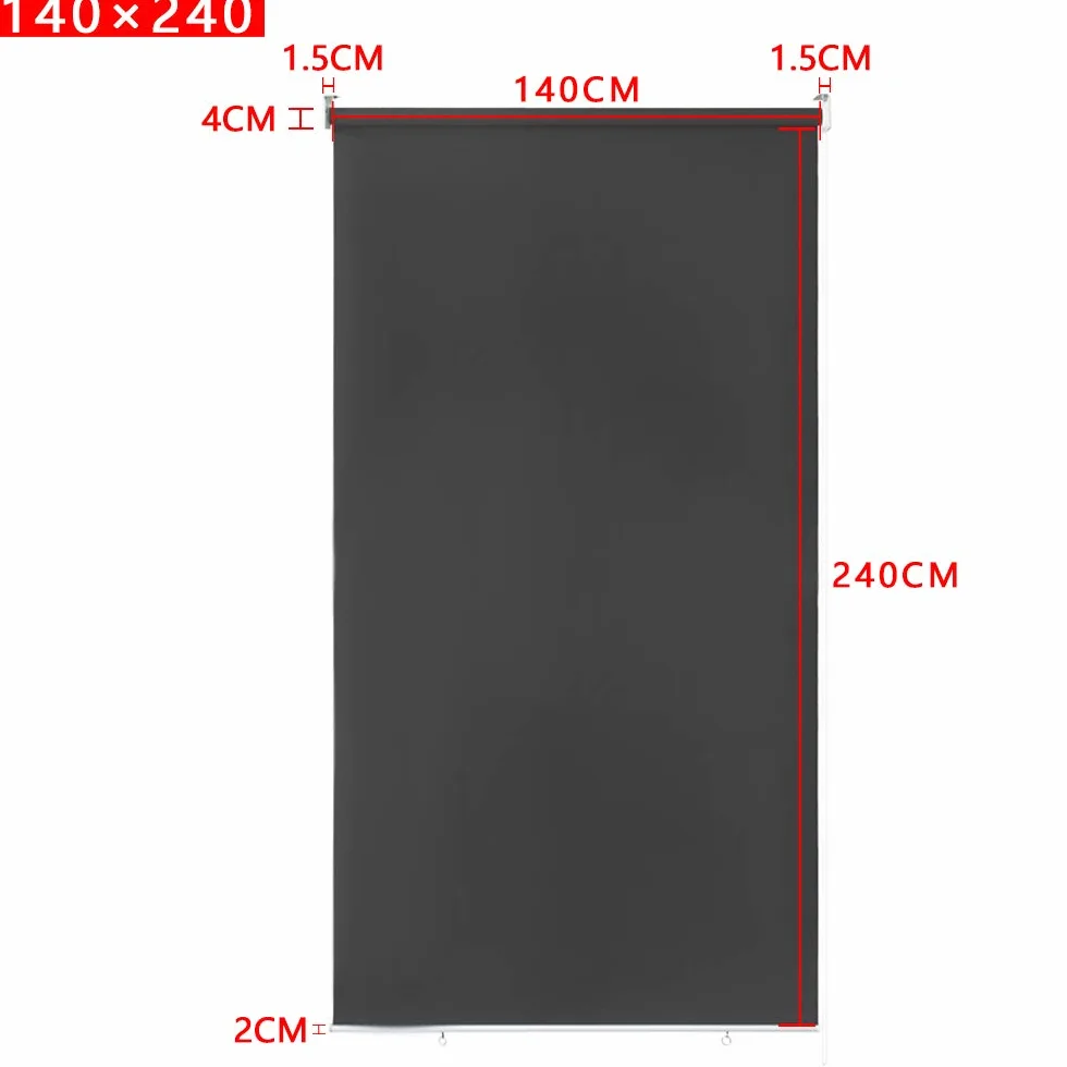 Aufun Markiza pionowa 140x240 cm Antracytowy odporna na warunki atmosferyczne