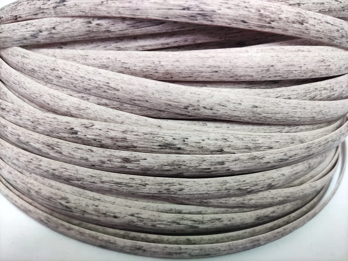 Feyart rattan na każdą pogodę, narzędzie tkackie, zestaw naprawczy do rattanowych mebli ogrodowych, krzeseł, stołów, sofy, melanżowy szary, 25 m, 8,5 mm
