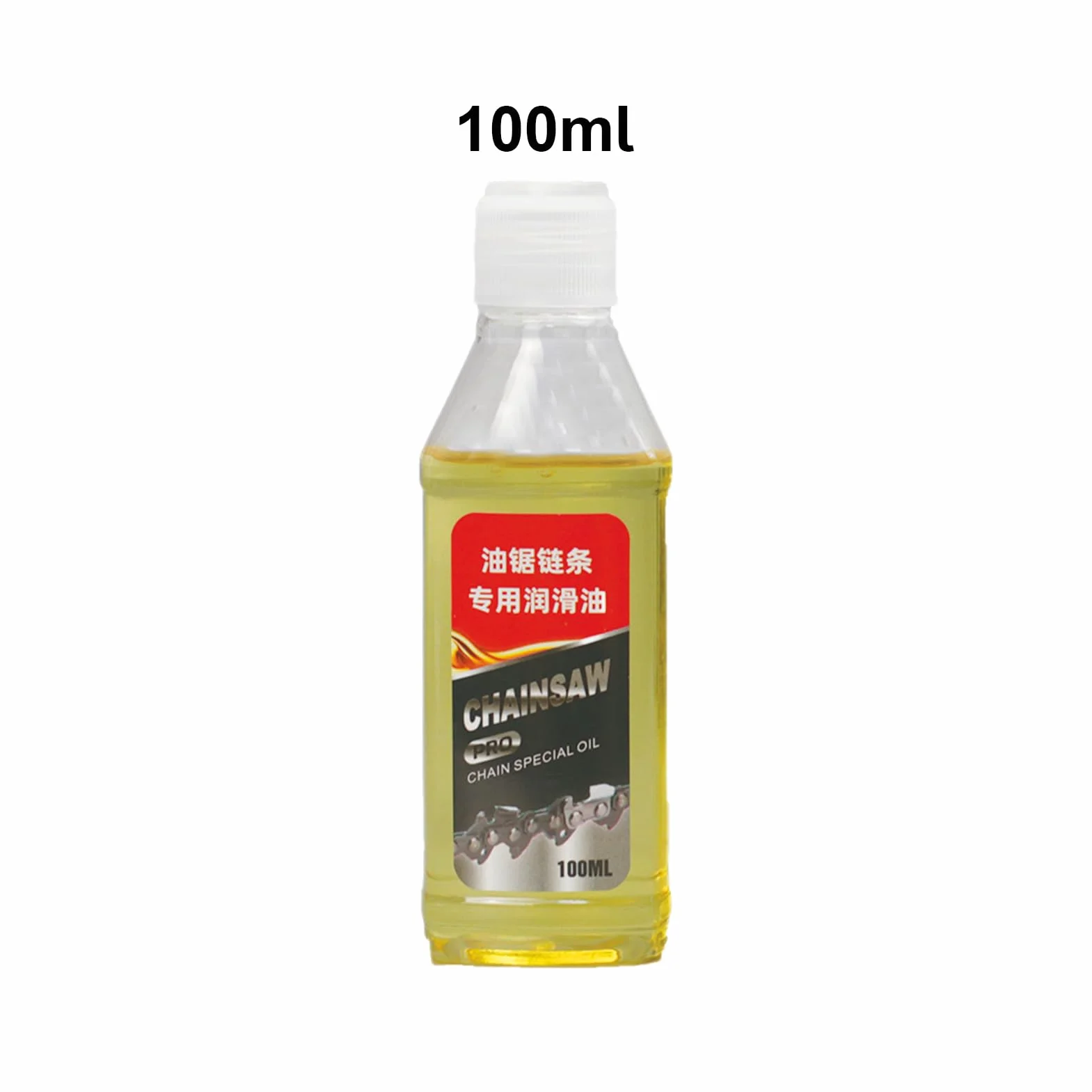 Olej do pił łańcuchowych, olej do pił łańcuchowych, olej do piły łańcuchowej akumulatorowej, 100 ml, syntetyczny rozpuszczalnik, nierdzewny, głęboko penetrujący środek smarowy do podkaszarki