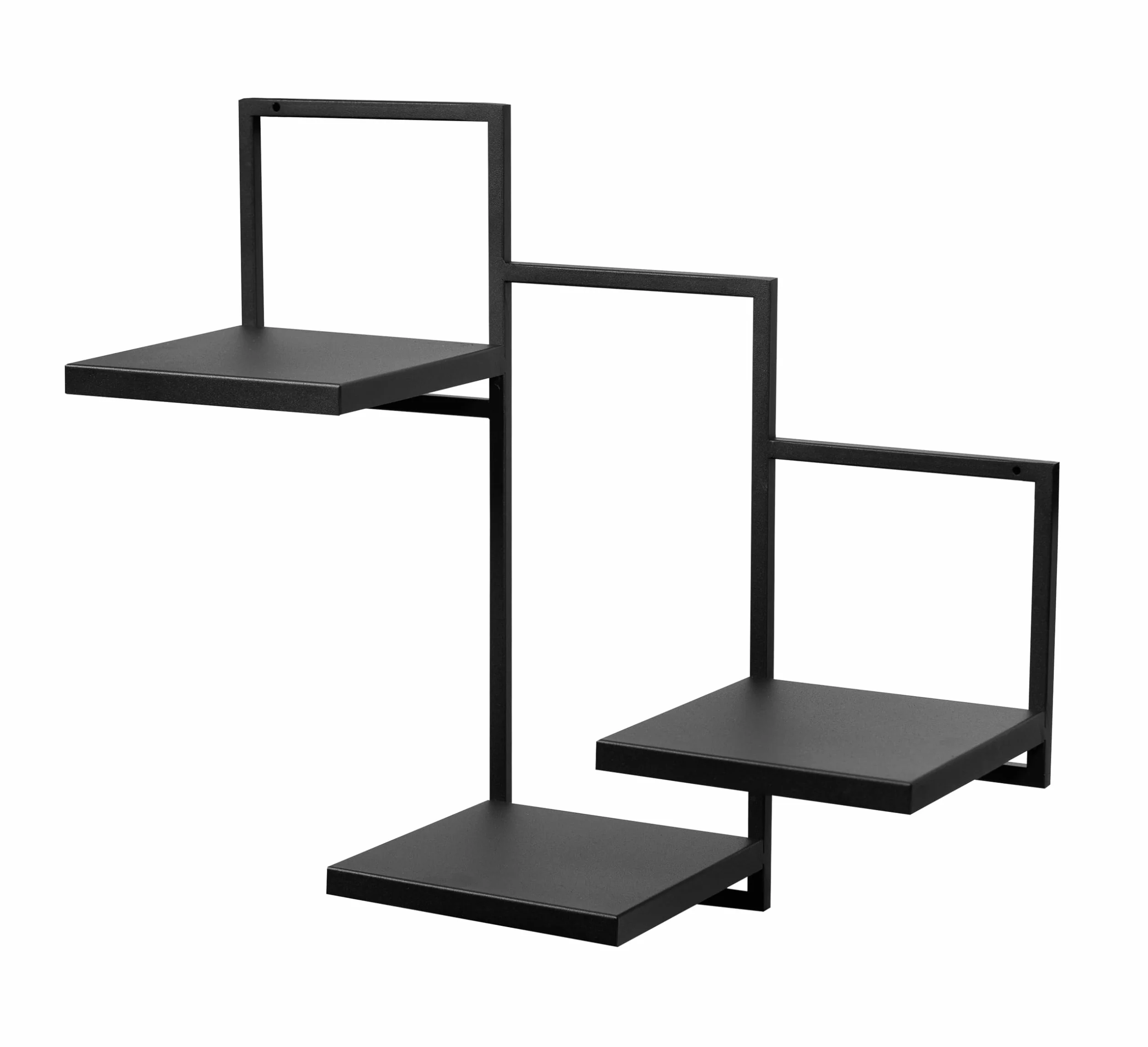 Półka ścienna na rośliny TRIO Ripiani Metalowa 58x22,5x50cm Czarny