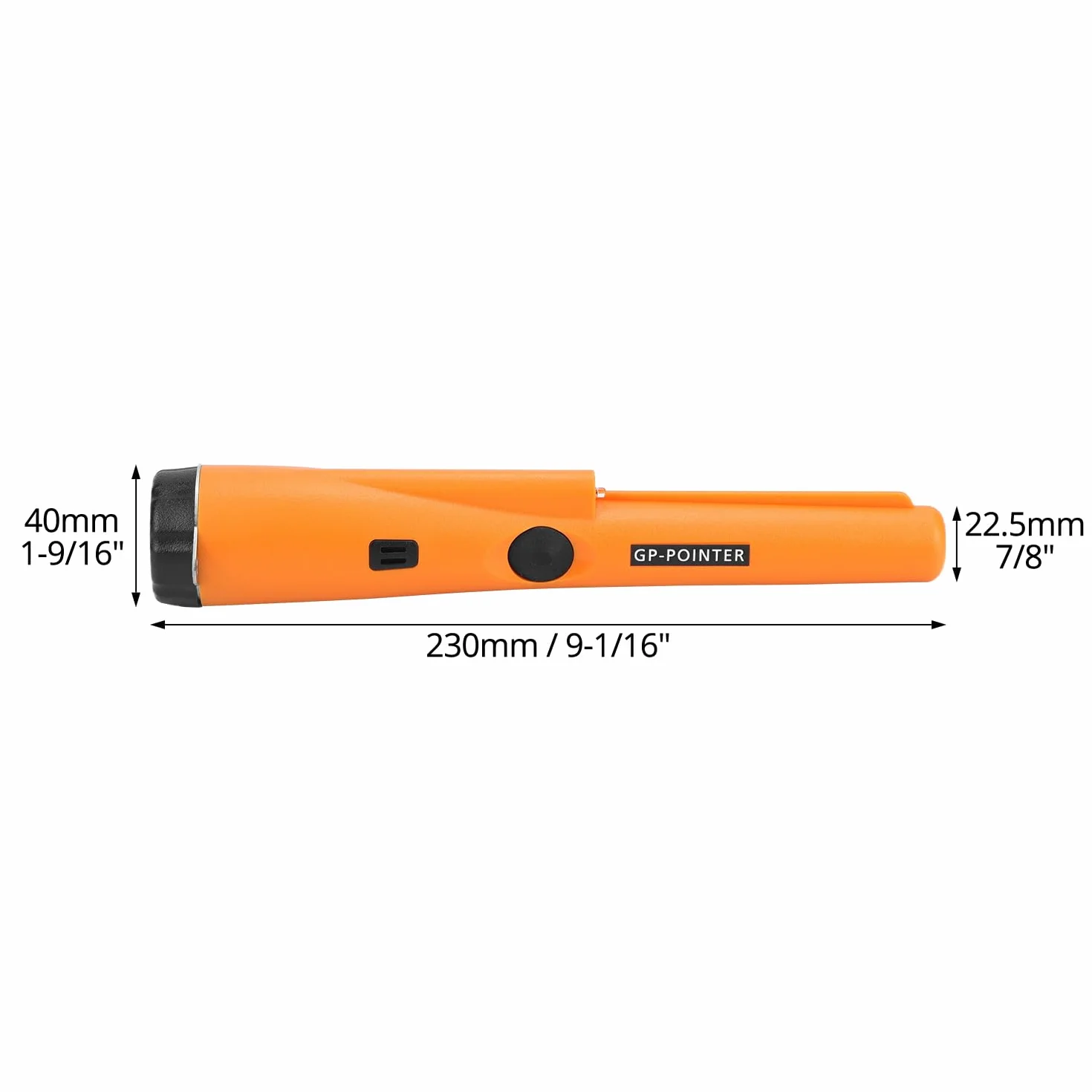 QWORK Wykrywacz metali Pinpointer, wodoodporność IP66, skanowanie 360°, narzędzie do wykrywania metalu
