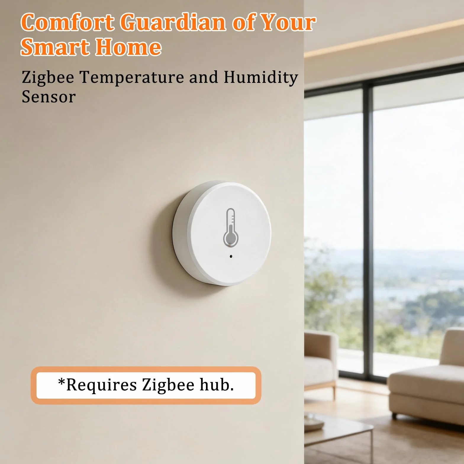 Zigbee czujnik temperatury i wilgotności do automatyzacji domu kompatybilny z Home Assistant Zigbee2mqtt
