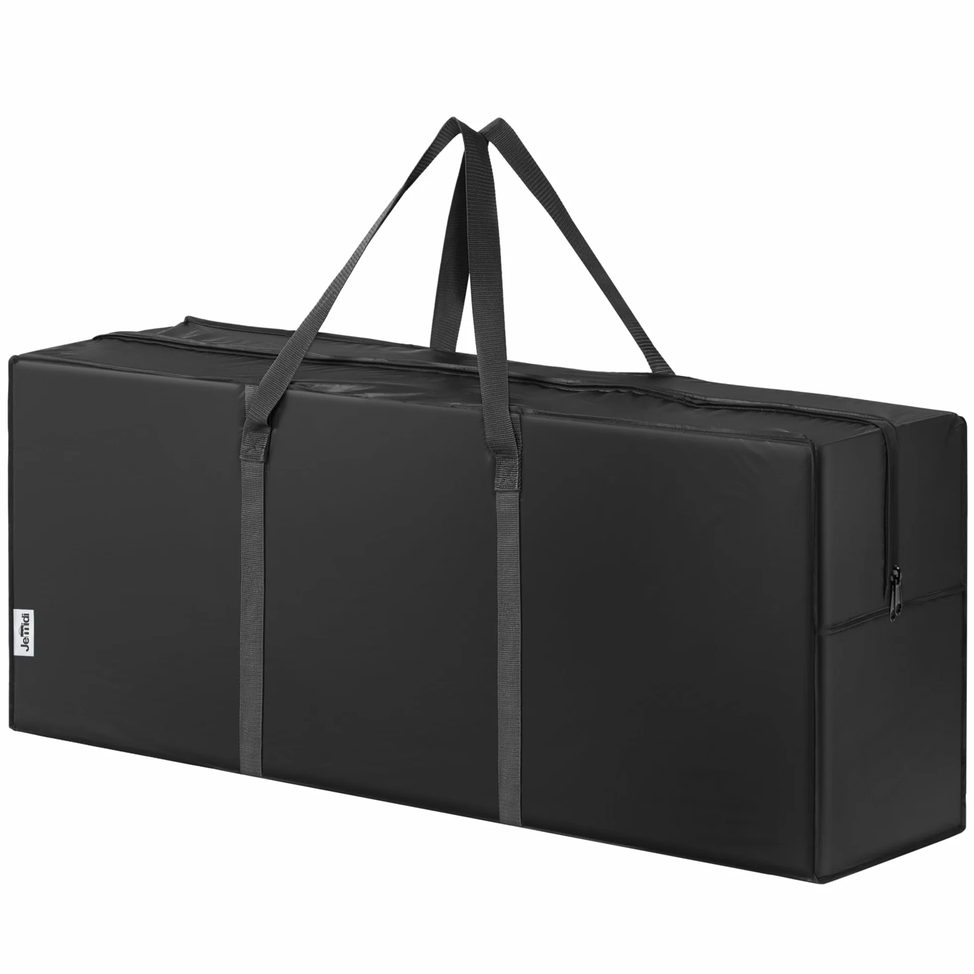 JEMIDI Torba do przechowywania poduszek ogrodowych 125 x 30 x 50 cm Czarna