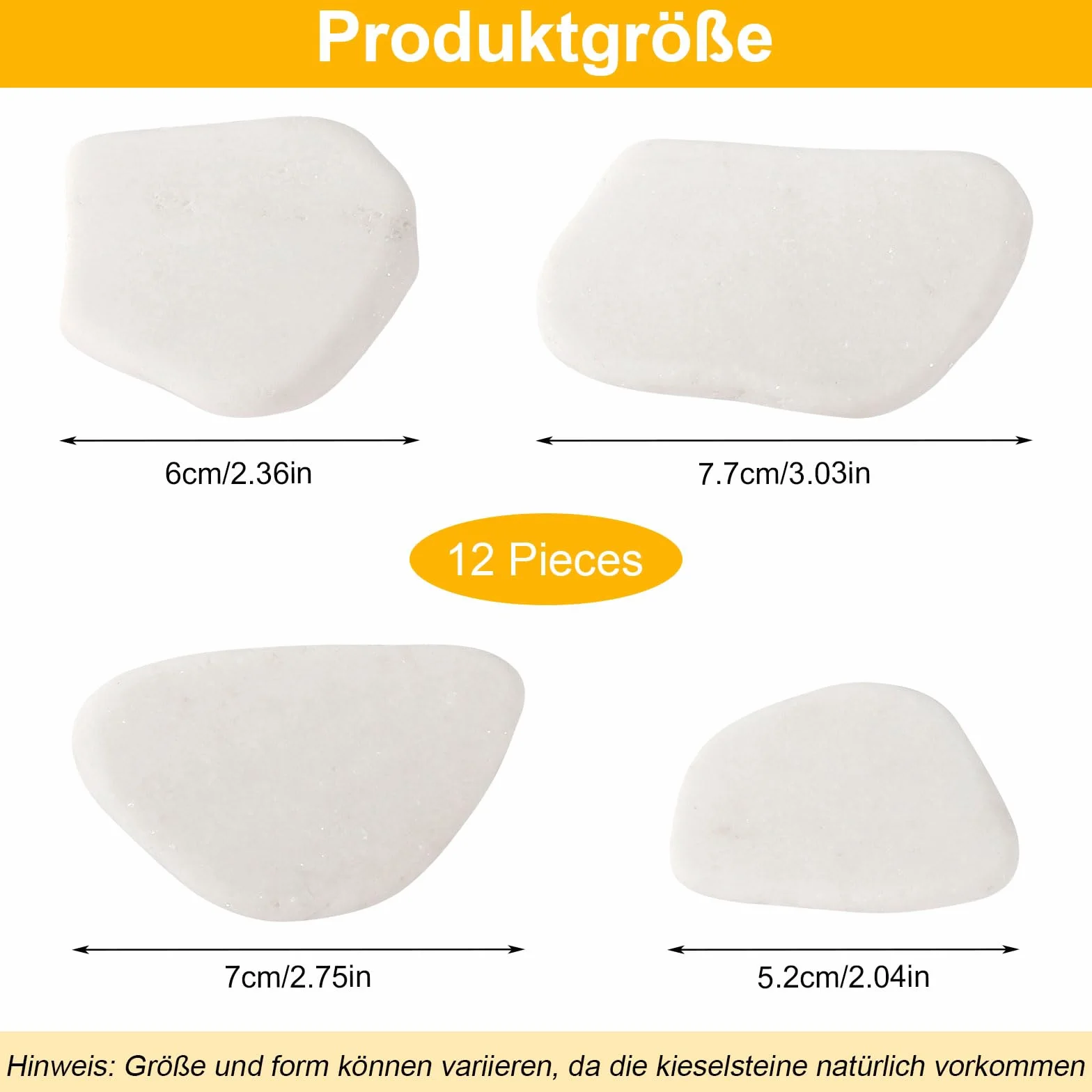 12 sztuk kamieni do malowania, 3-8 cm, malowane kamyki, gładkie kamyki do malowania, plaża żwir, kamienie dekoracyjne, kamień naturalny, DIY, do akwarium, do kolorowego malowania, dekoracji