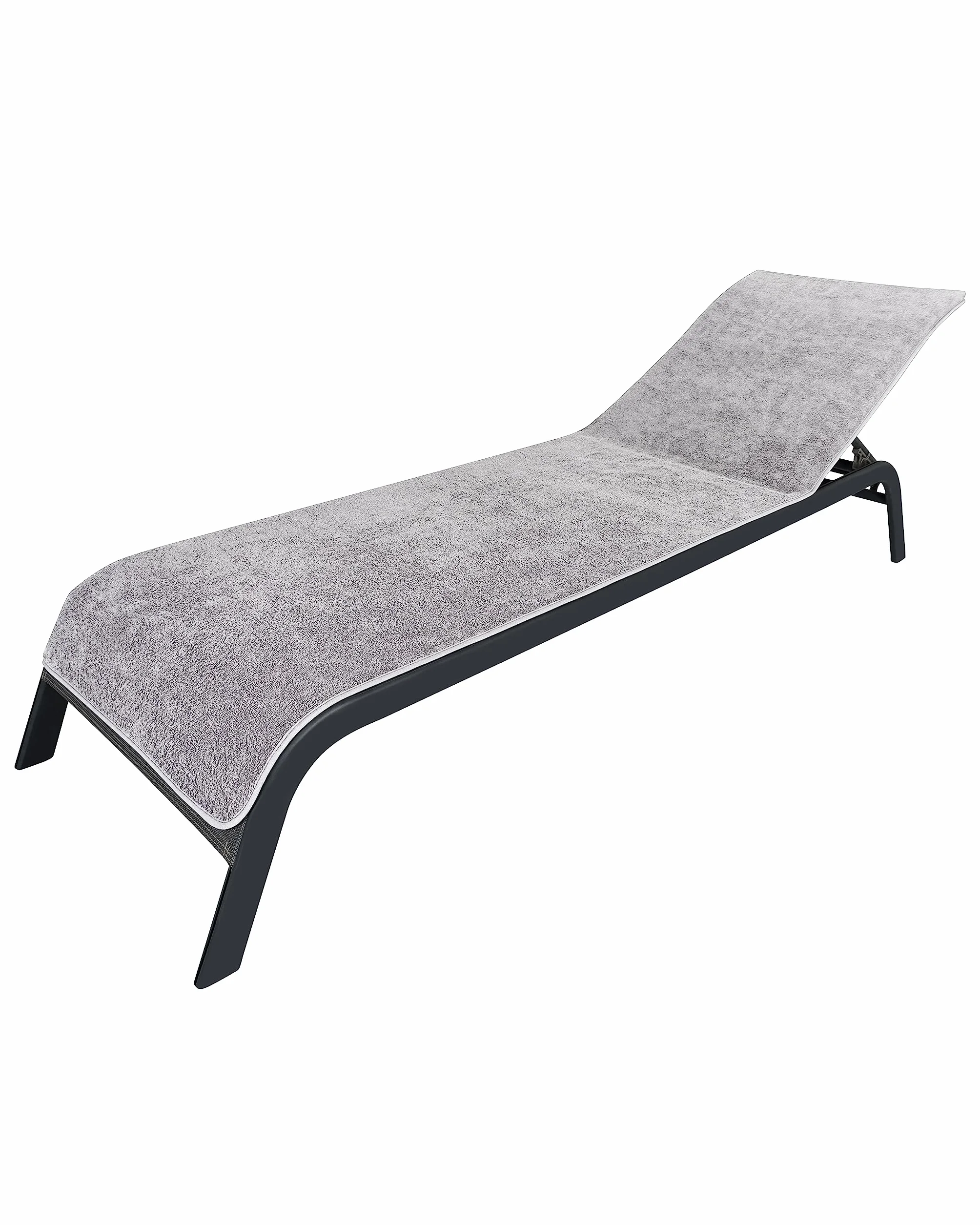 LAYNENBURG Pokrowiec na leżak ogrodowy 100% bawełna Öko-Tex 100 75x200 cm szary