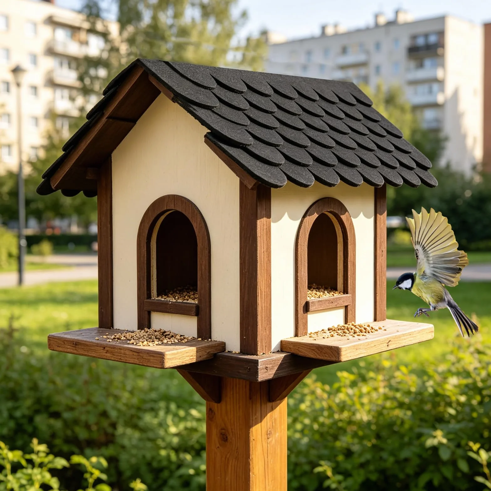 36 sztuk mini gontów dachowych, gont bitumiczny z filcu (30 x 5 cm + 30 x 11 cm), samoprzylepny gont dachowy wodoodporny do domku ogrodowego, budki dla psów, projekty drewniane czarne