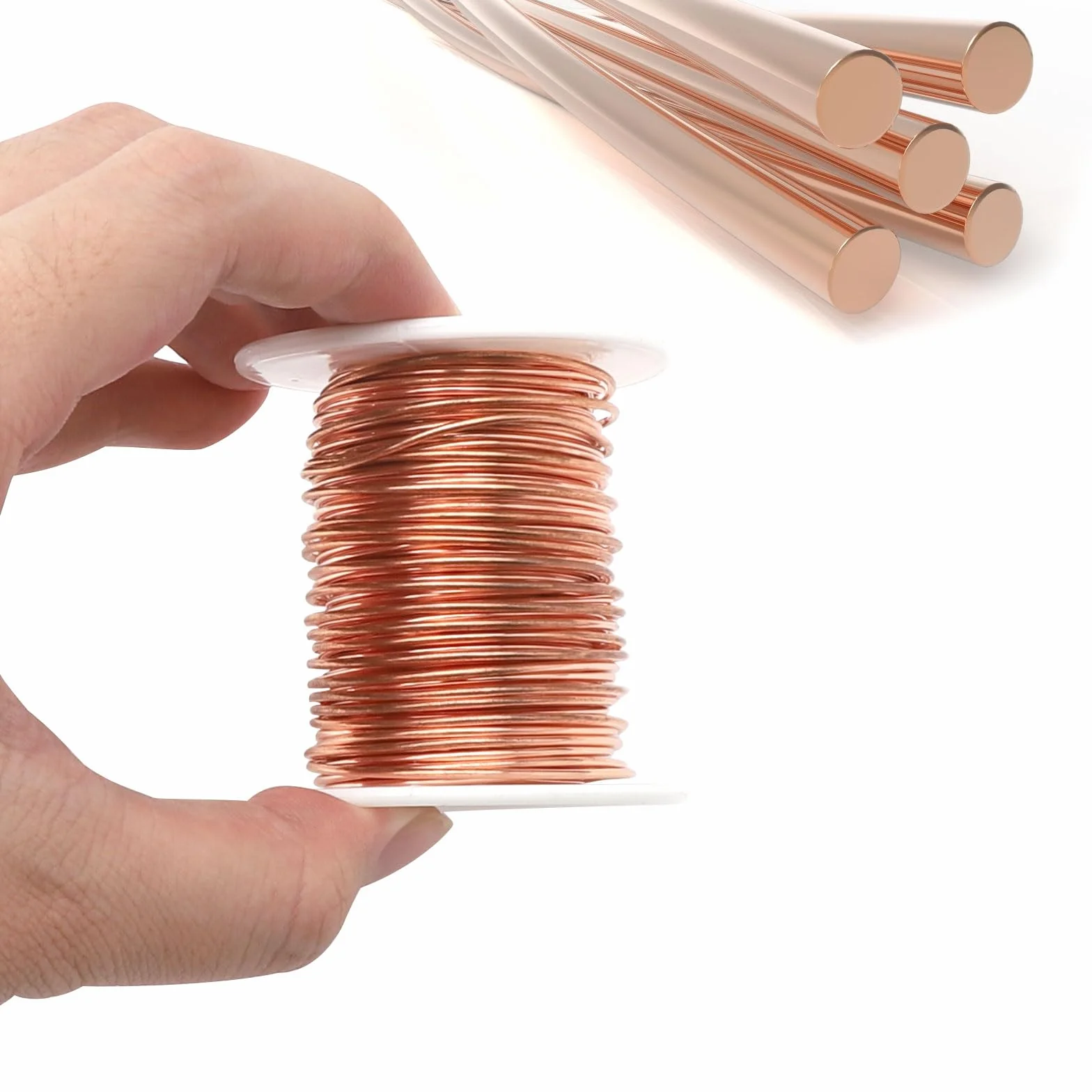 TNSLAND drut miedziany 20 m do kultury elektrycznej ogrodnictwa, 16 Gauge Blank do ogrodu, roślin i warzyw