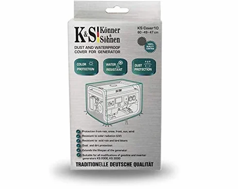Könner & Sons KS Cover 10 - Wodoodporna, pyłoszczelna i wytrzymała ochronna poliestrowa osłona chroniąca generator