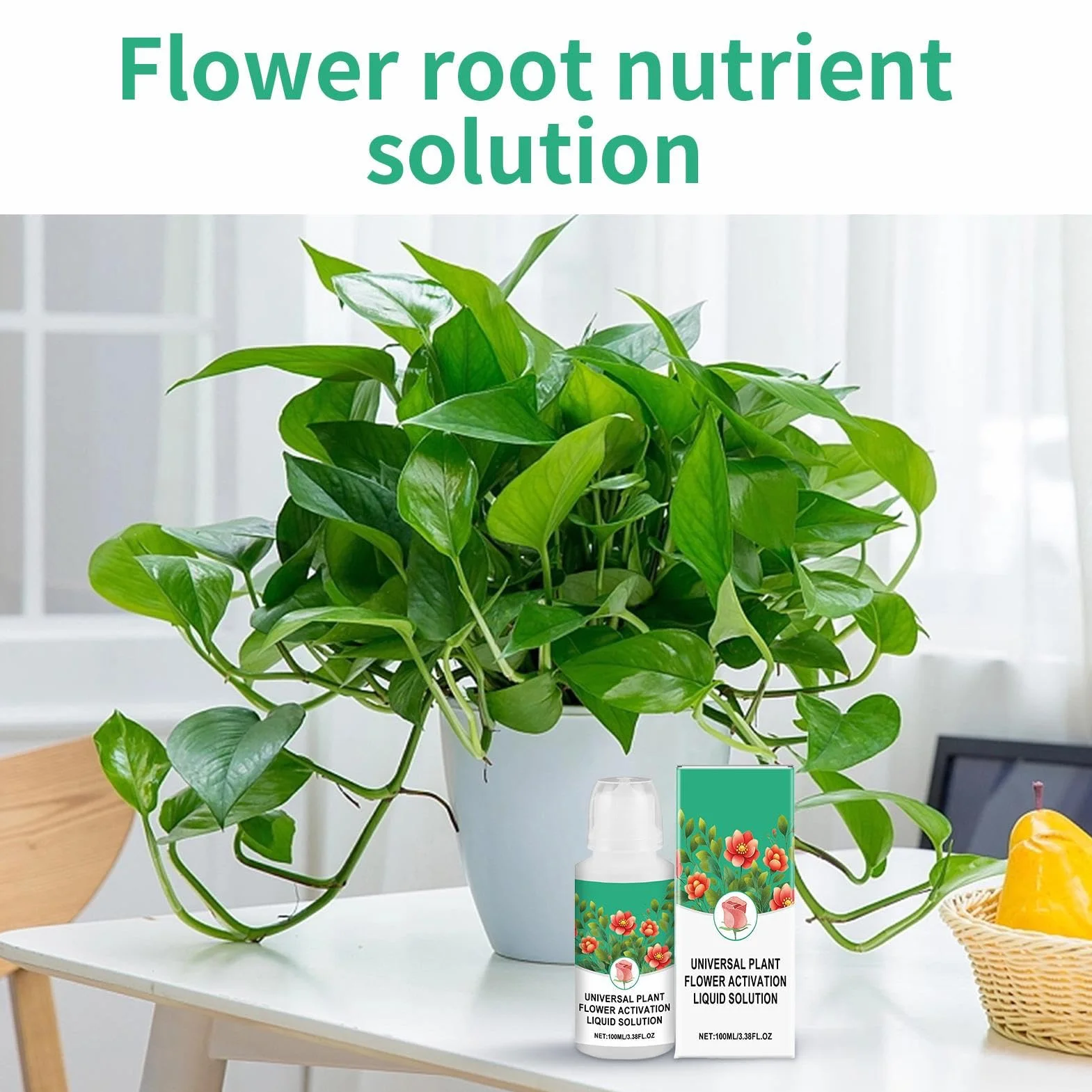 Pokarm Dla Kwiatów Ciêtych | 100ml Płynny Nawóz - Akcesoria Ogrodowe Do Wzmacniania Wzrostu Roślin Begonia Trawa Ogórki Pelargonia Kwiaty Pomidor Storczyk Hortensja Kwitnienie