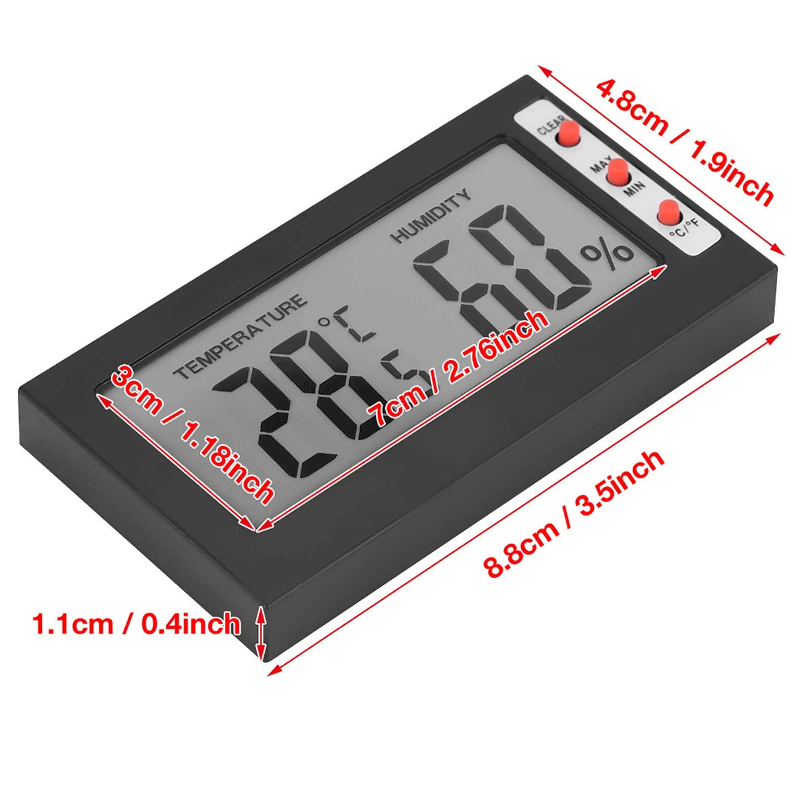 Digital Indoor LCD Thermometer Hygrometer 0~50°C 10%~99% rF