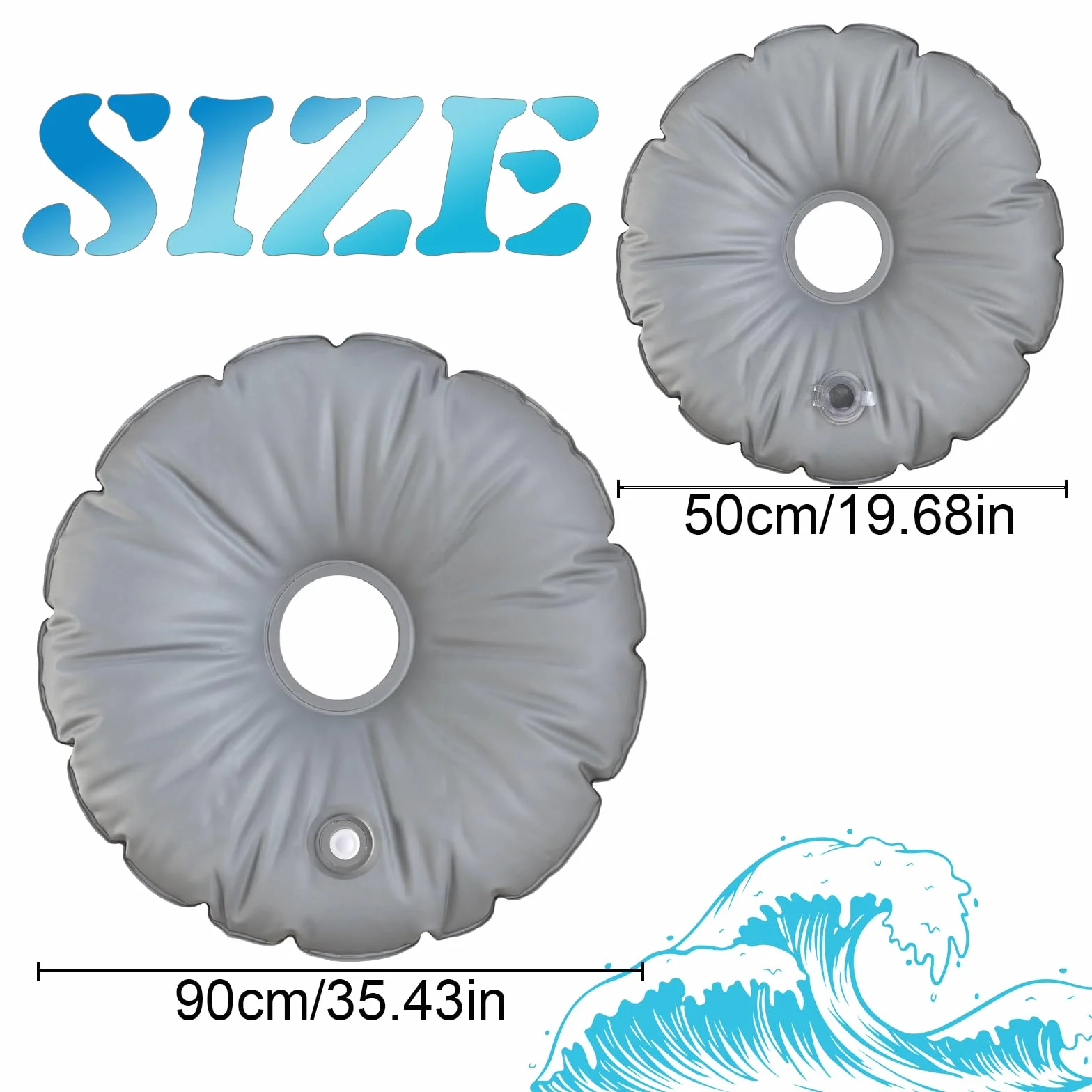 Torba na obciążenia stojaków na parasol 90 cm 50 cm Rierousy