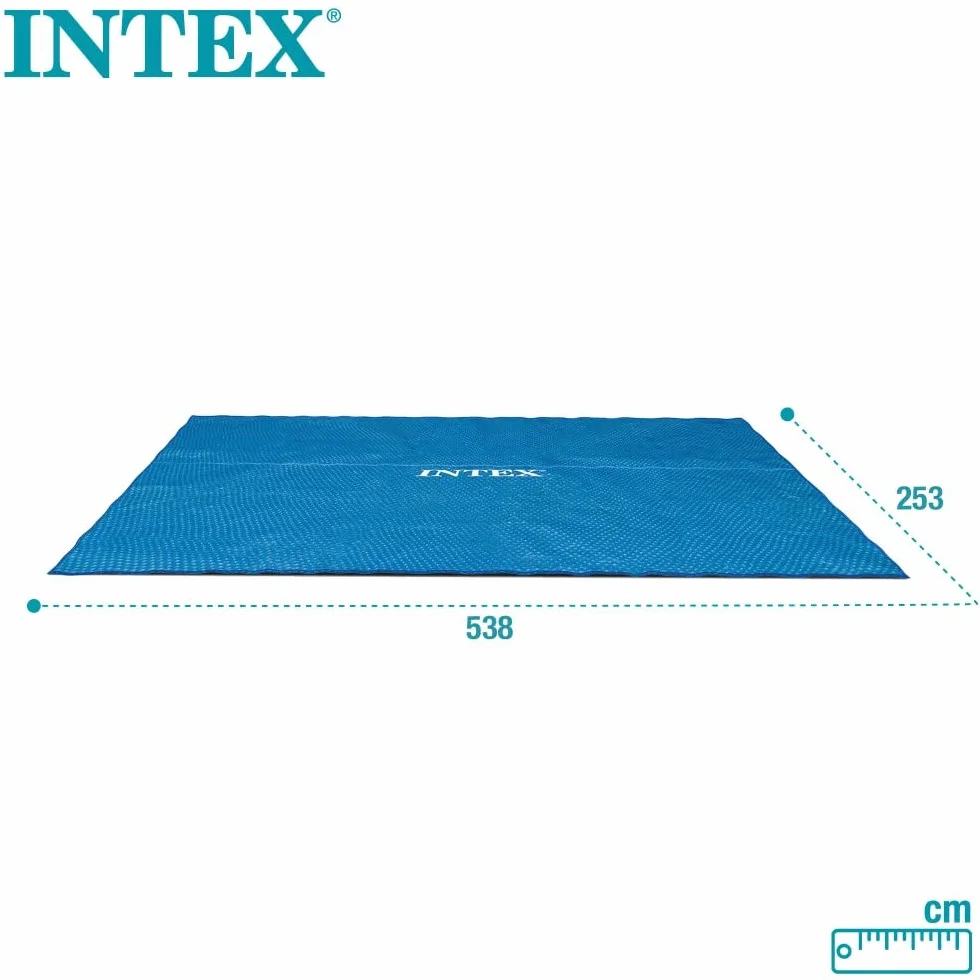 Intex Telo Termico per Piscina Rettangolare 549x274 cm Polietilene Blu 28016
