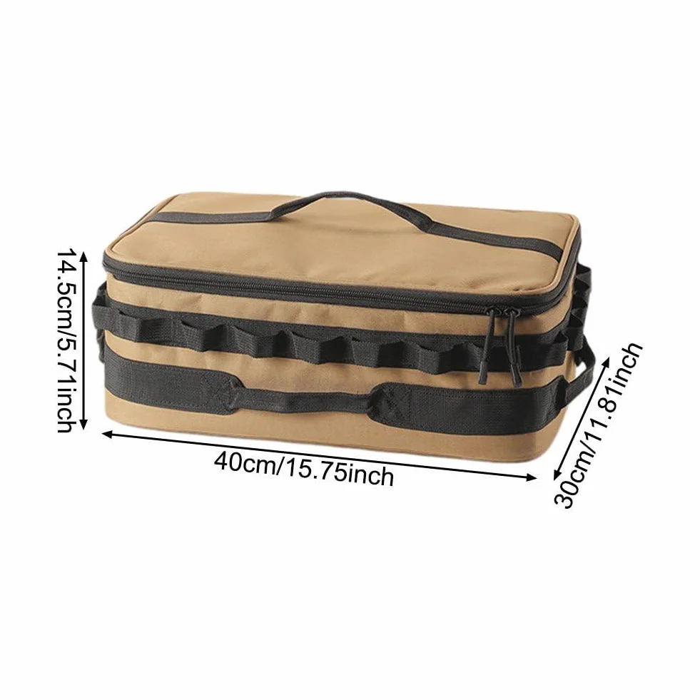 Torba do przechowywania na świeżym powietrzu, torba na przybory kuchenne, torba na przybory kempingowe, torba turystyczna i poszukiwanie jedzenia, organizer na przybory kuchenne
