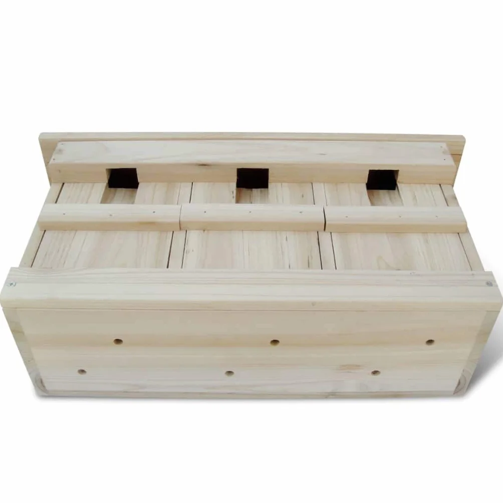 vidaXL Domki dla wróbli drewniane 2 szt. 44 x 15,5 x 21,5 cm