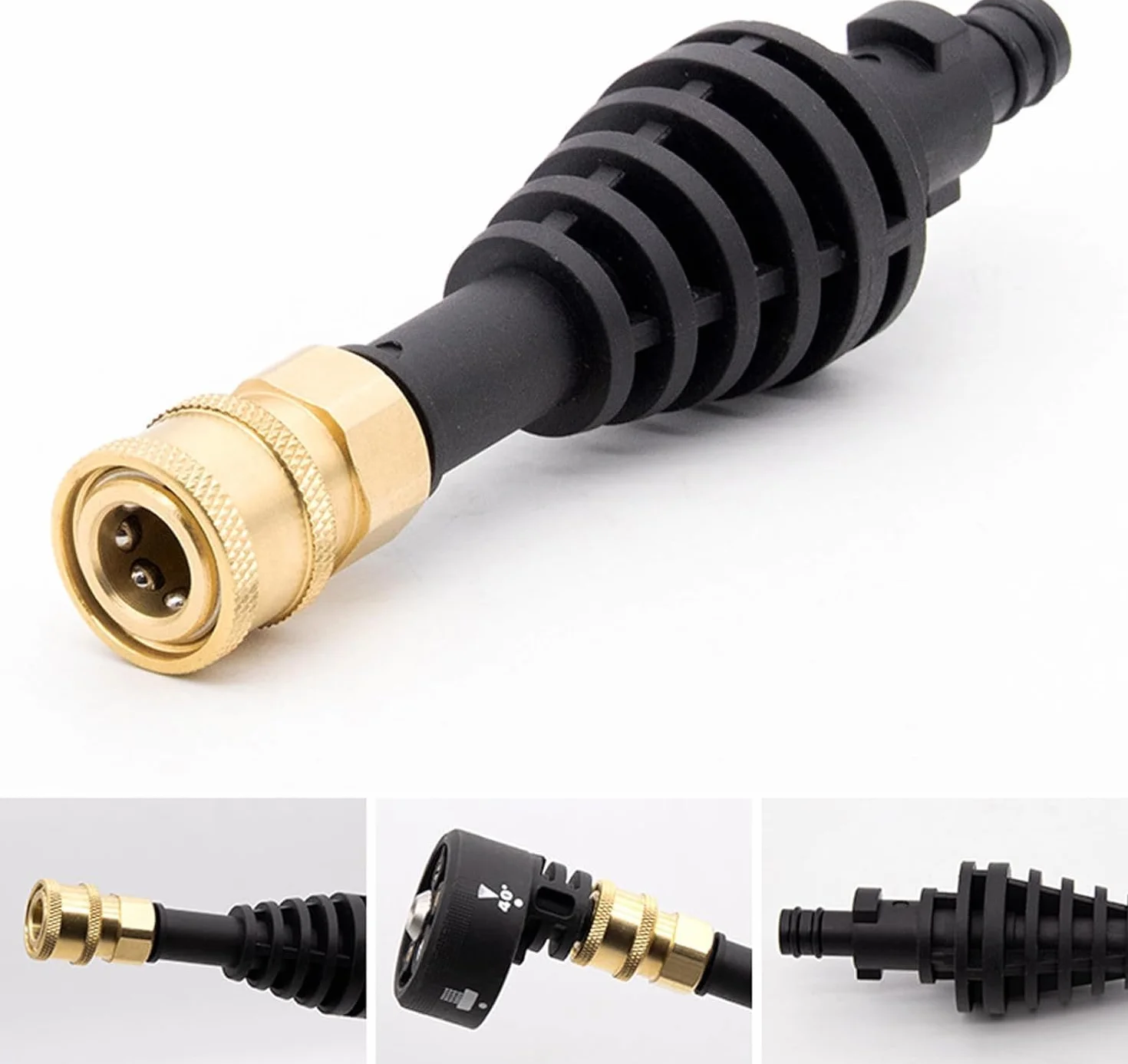 YUET Worx WA4013 krótka lanca do przedłużacza pręta przedłużającego adapter do myjki samochodowej Worx narzędzie do czyszczenia szybkozłączki akcesoria do prętów