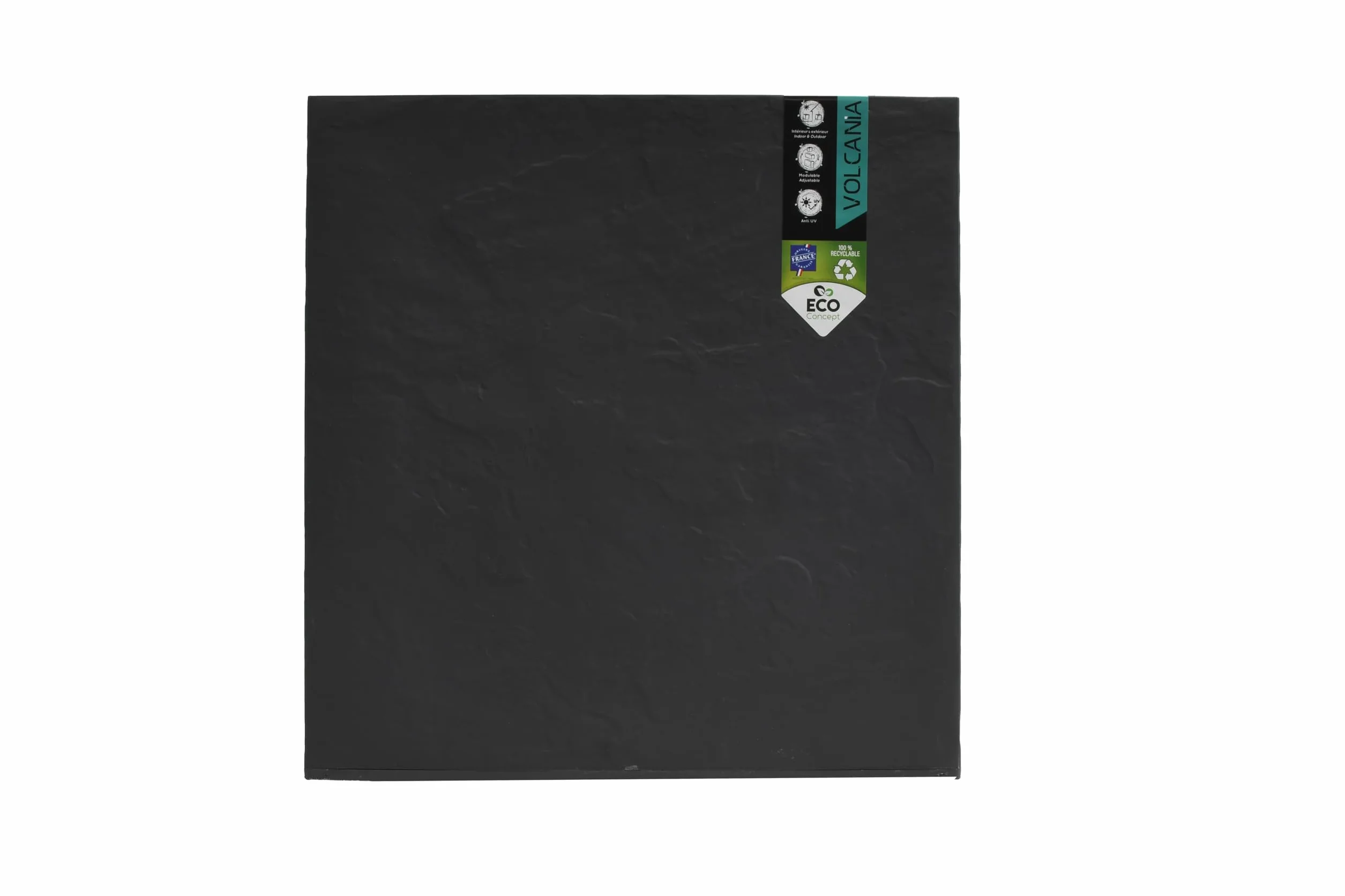 EDA Plastiques Volcania 13730 BR T SX1 ozdobna doniczka kwadratowa 40 x 40 x 40 cm