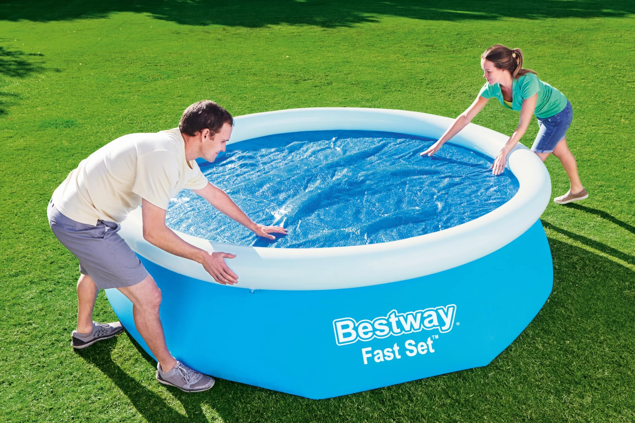 Bestway | Okrągła osłona basenu solarnego do basenów naziemnych, 3,05 m