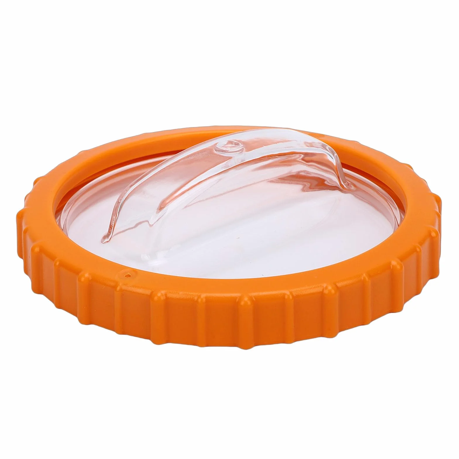 YUYTE Pokrywa i Nakrętka Filtra Piaskowego, Pomarańczowa Nakrętka z przezroczystą pokrywą do Wymiany Pompy Filtra Piaskowego, Wysokiej ści Plastikowa Trwała Konstrukcja Zapobiega