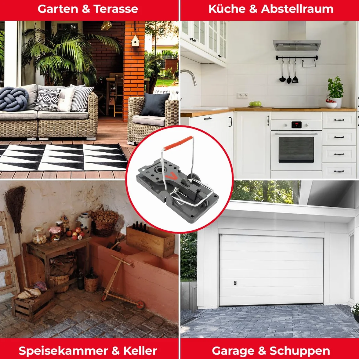 PROTECT HOME Pułapka na szczury Click 2 sztuki beżowa