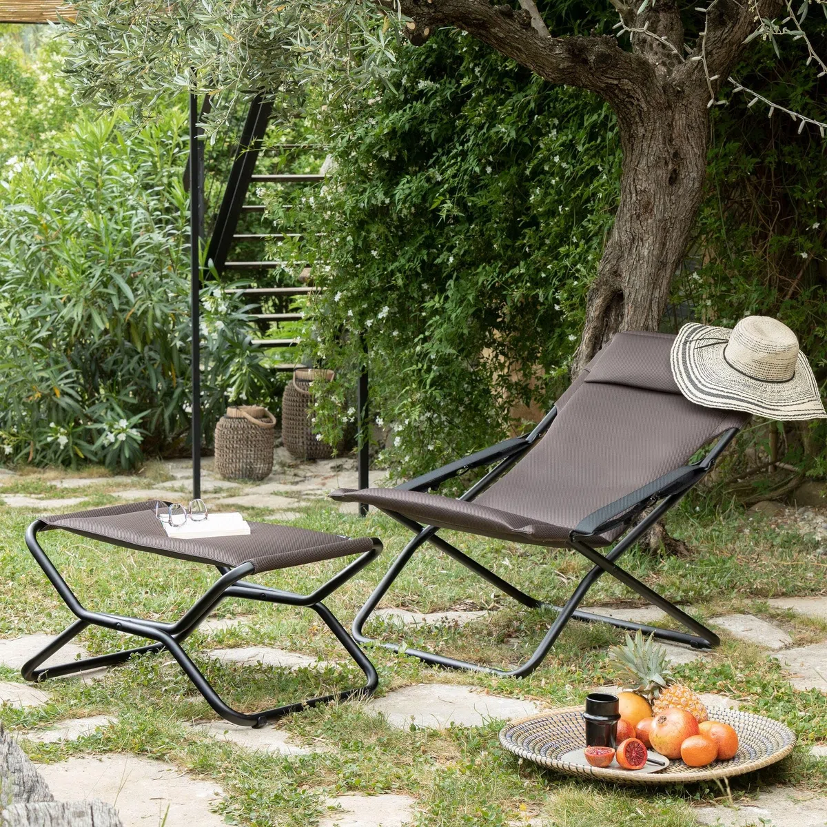 Lafuma Mobilier Leżak składany, regulowany, Transabed, Air Comfort, taupe, LFM2865-7057