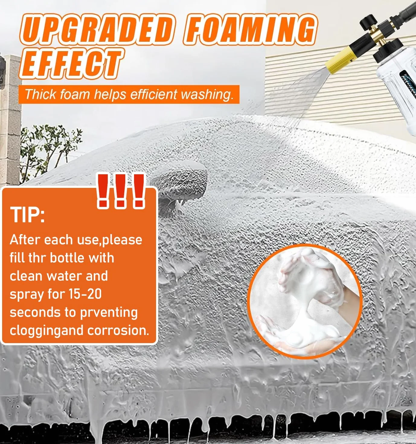 Karcher Snow Foam Lance Foam Cannon do myjki wysokociśnieniowej K2-K7 1 l regulowana dysza