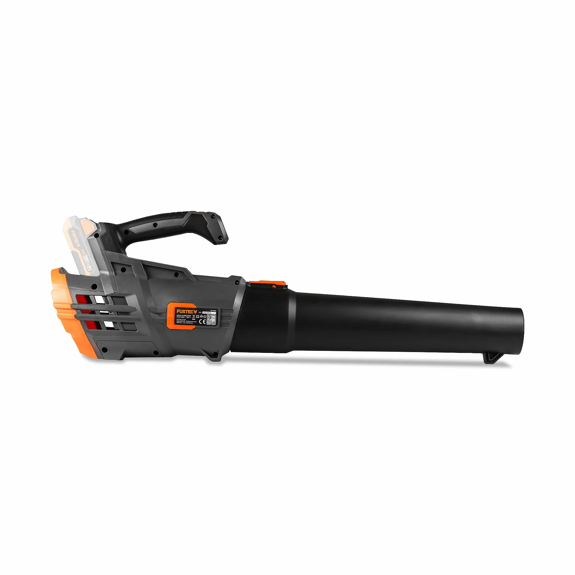 Akumulatorowa dmuchawa do lisci FUXTEC FX-E1LB20 20V- Dmuchawa do lisci do usuwania lisci z ogrodu, chodnika i podjazdu - Cicha - do 38 m/s