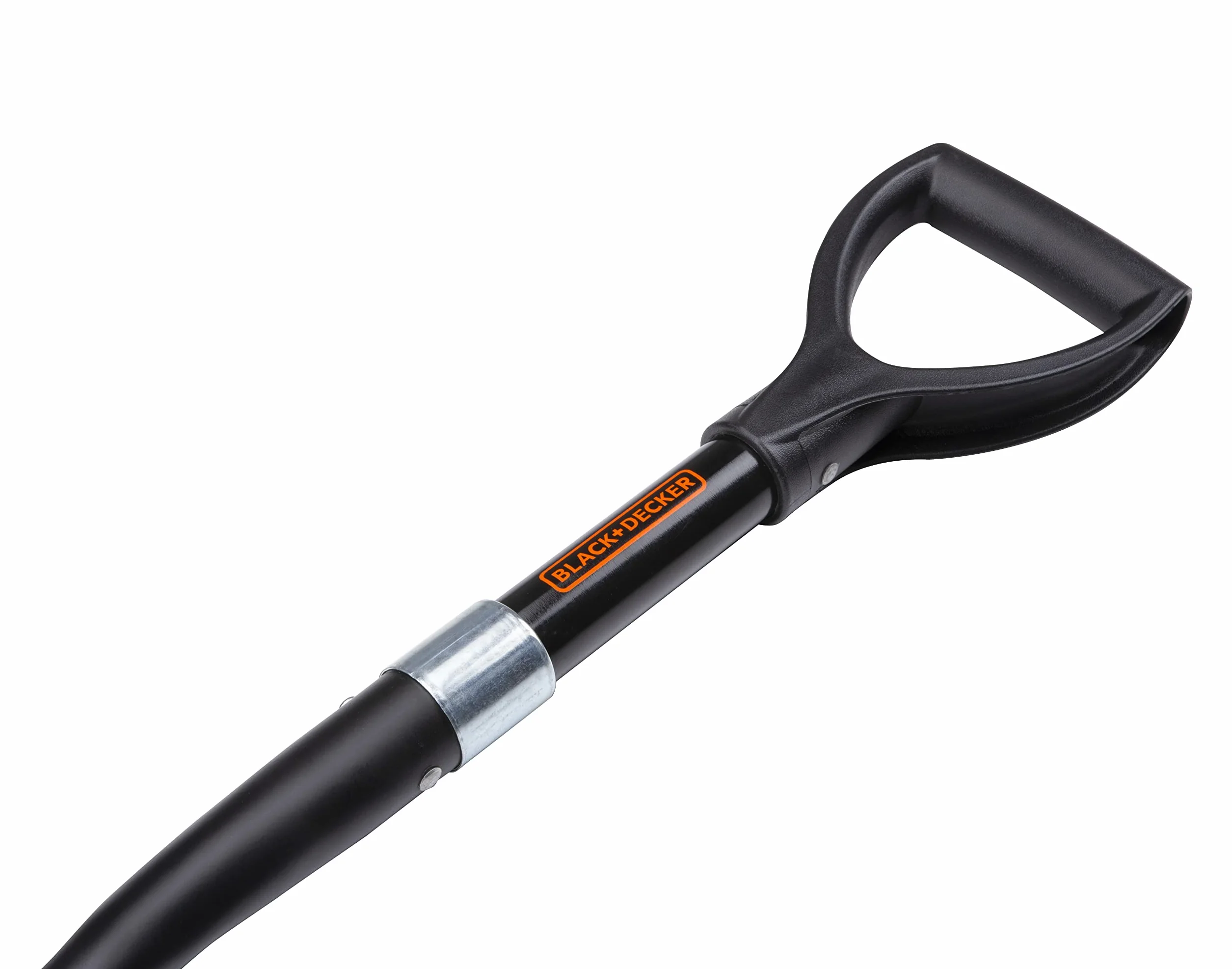 BLACK+DECKER Łopata – 67 cm – 800 g – nierdzewna – głowica ze stali węglowej i trzonek z włókna szklanego – czarna