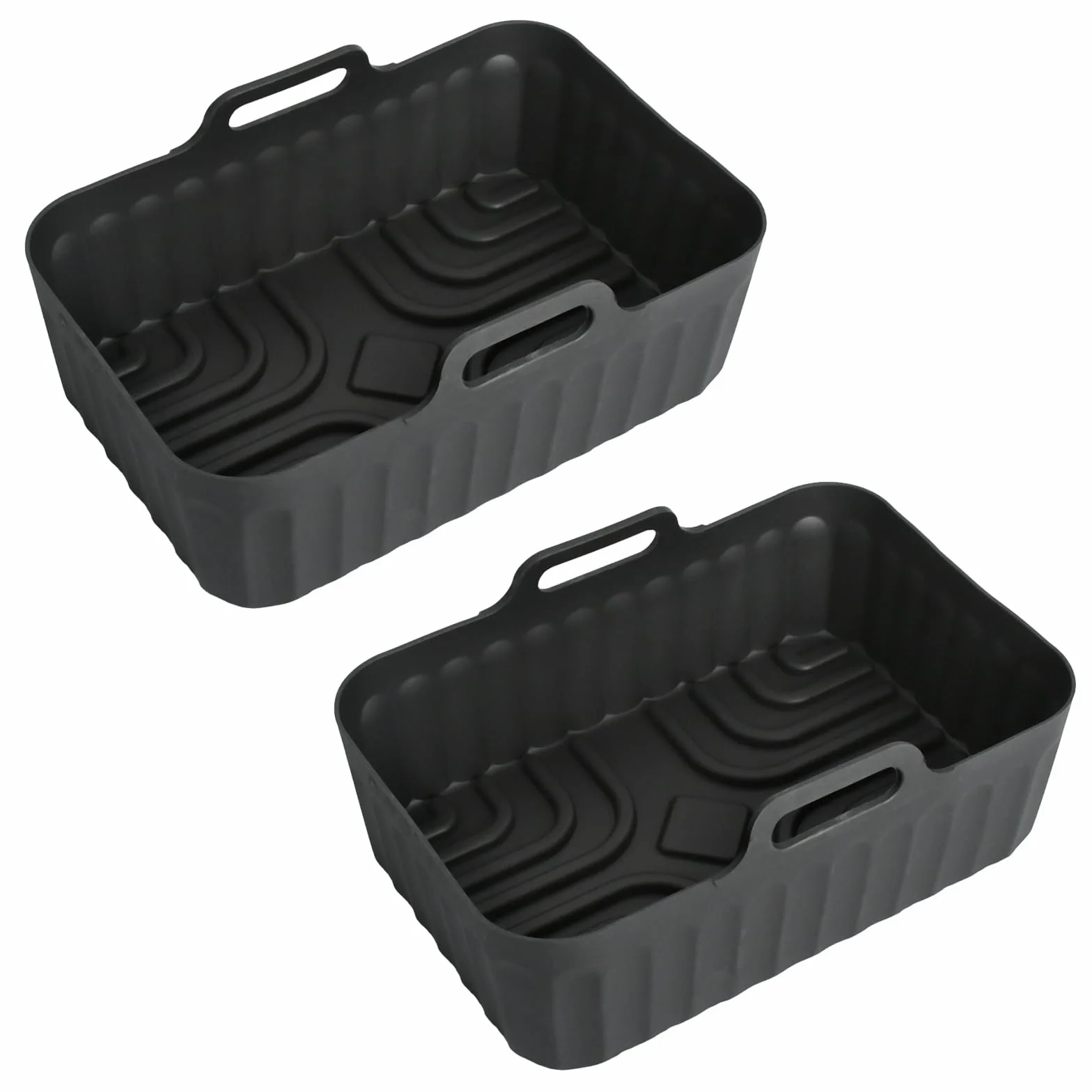 2 sztuki silikonowych form do frytkownicy na gorące powietrze, kompatybilna z modelami Ninja Ninja AF300EU、AF400EU、AF451EU eu i Cosori 8,5 l CAF-R901-AEU, materiał bezpieczny dla żywności, 220°C, 21 x