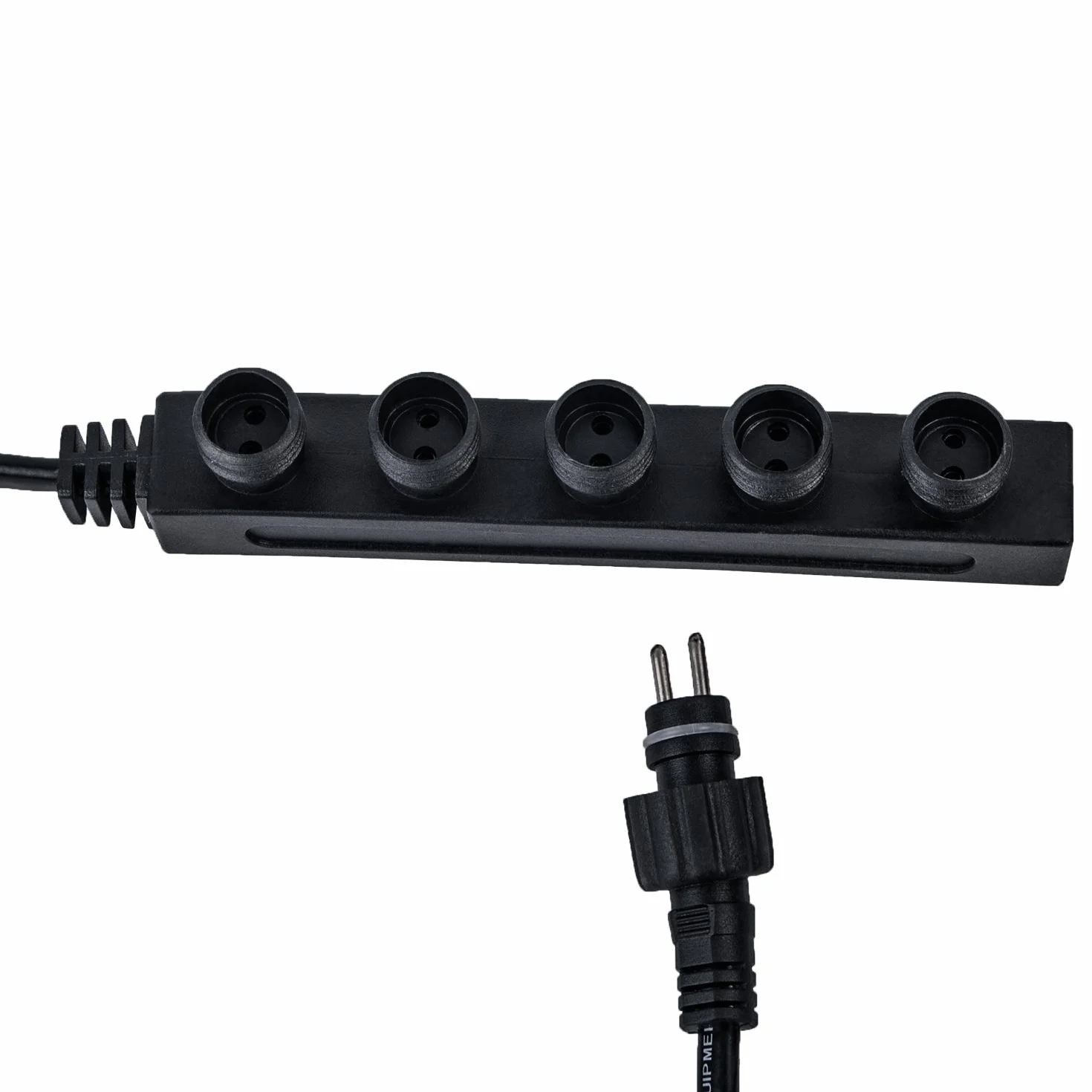 Köhko Rozdzielacz 5-drożny 12 V (IP44) z kablem przyłączeniowym 50 cm do użytku na zewnątrz lub pod wodą – nadaje się do pompy fontannowej LED Sring 29015