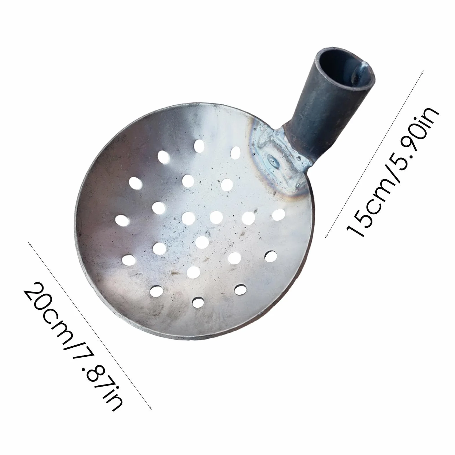 Łyżka do szamba - narzędzie do usuwania osadów metalowych, wytrzymała łyżka do czyszczenia żelaza, metalowa łyżka do błota, łyżka do obornika, chochla wodna, narzędzie do przesiewania na patio,