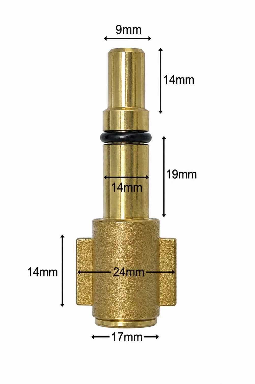 Adapter Lavor do Kärcher K Bayonet – 160 bar / 60 °C | szybkie połączenie do pistoletu Ferrix, Parkside, Lidl | wymiana myjki ciśnieniowej Kärcher | akcesoria do mycia