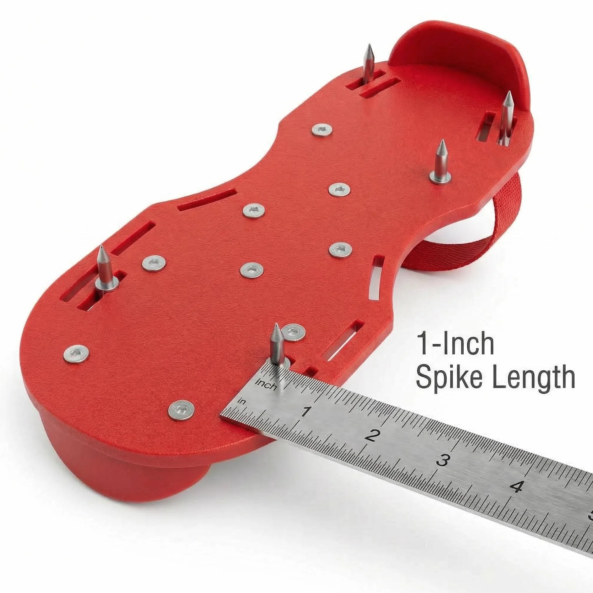 QWORK Buty Gunite z kolcami 2,5 cm do podłóg epoksydowych, zielony (para)