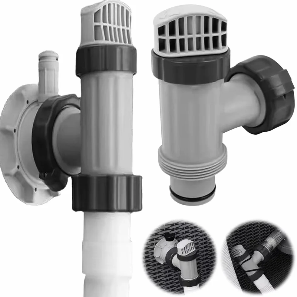 Adapter Węża Typu B Typu B, Zastępca Zastawki Basenowej Wymiana Zastępcza PVC Wielofunkcyjne montaż Zaworu Tłoka Basenowego Wymienca