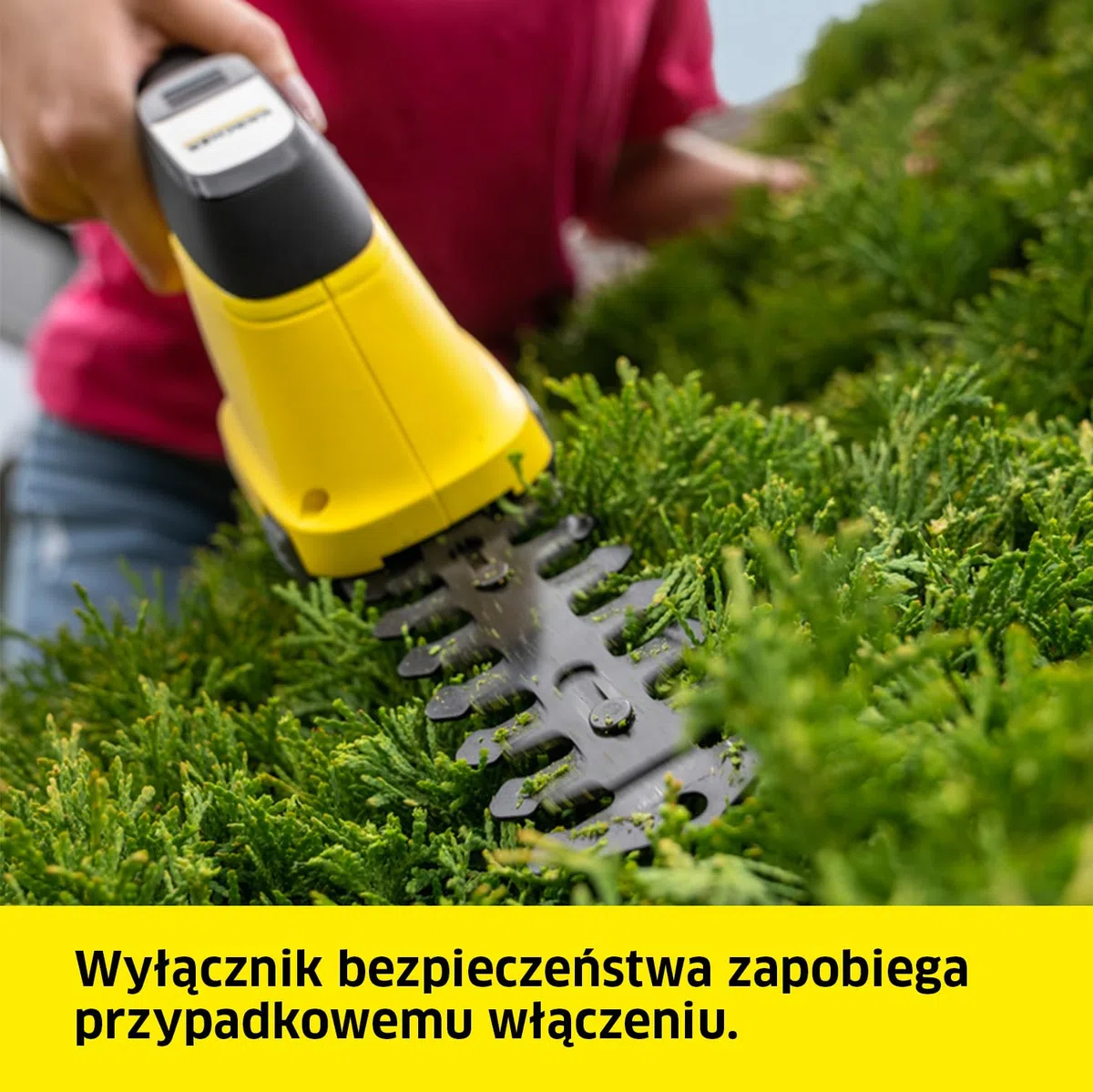 Kärcher Nożyce do trawy i krzewów GSH 2 Plus, ostrze do trawy 8 cm, ostrze do krzewów: 11 cm, czas pracy: ok. 50 min, około 400-500 m na naładowanie baterii, wyłącznik bezpieczeństwa, ładowarka
