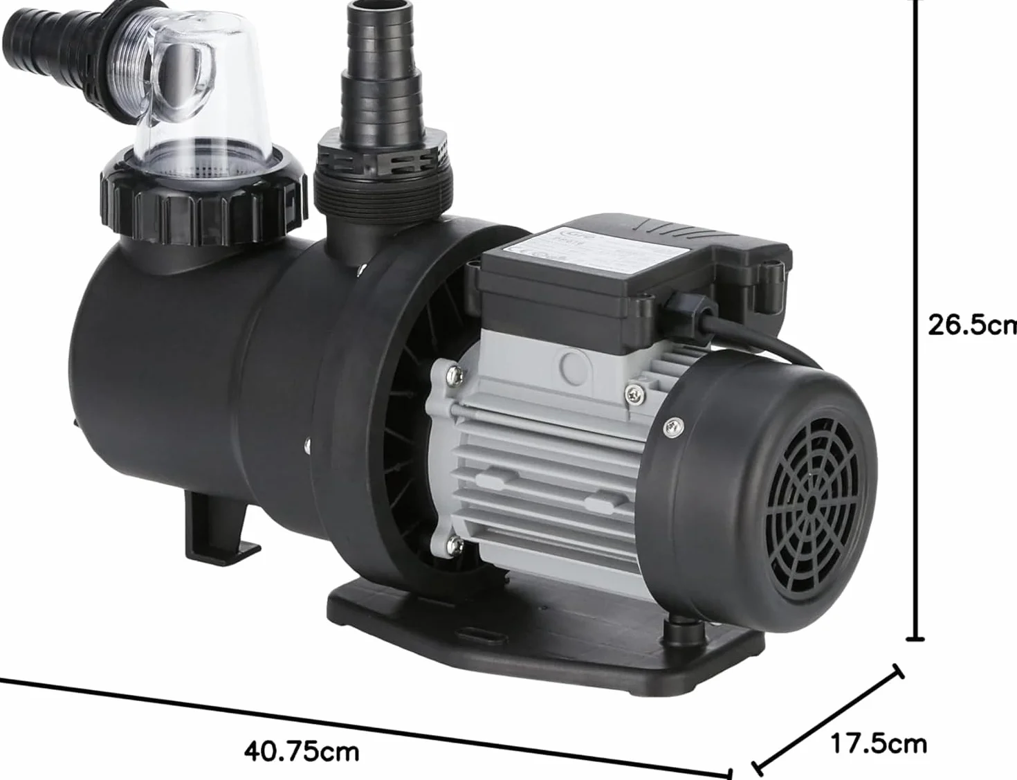 Gre PP077 pompa filtrująca do basenu, 550 W, 9,5 m³/h, zgodna z europejską dyrektywą w sprawie ekoprojektu