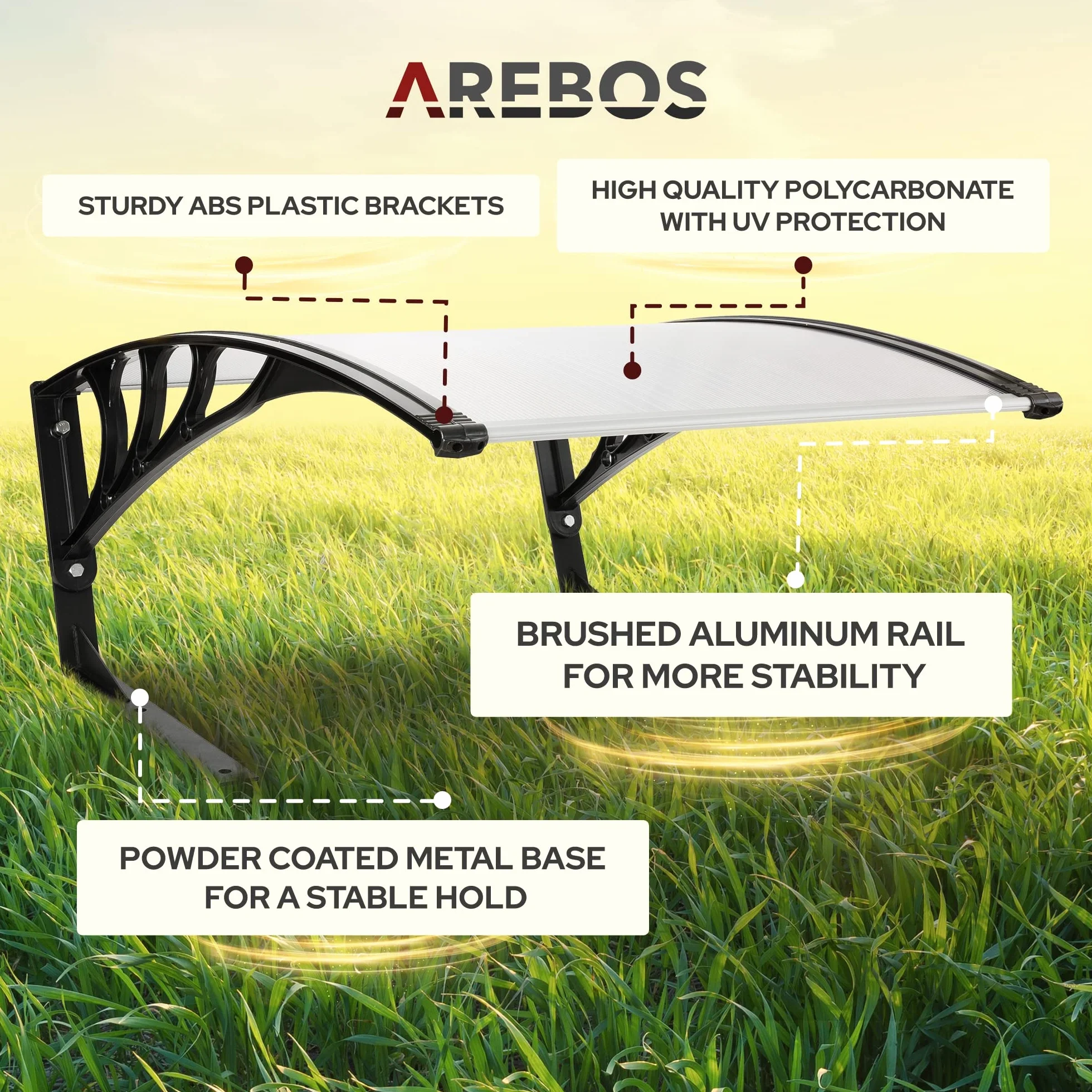 Arebos Garaż dla robota koszącego 102x79x46 cm odporny na warunki atmosferyczne UV metalowe nóżki