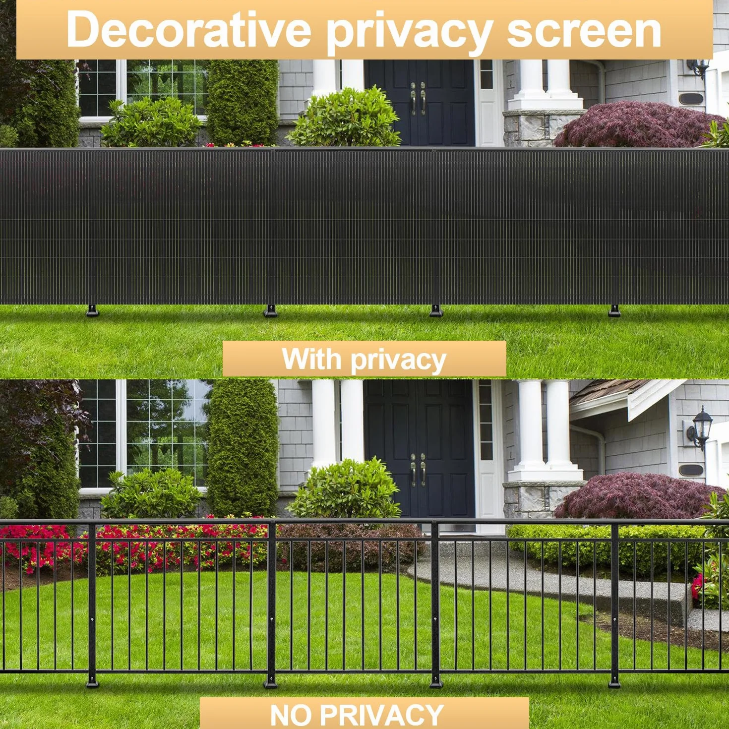 Mata maskująca z PCW 90x800cm ogrodzenie zabezpieczające osłona balkonu wodoodporna
