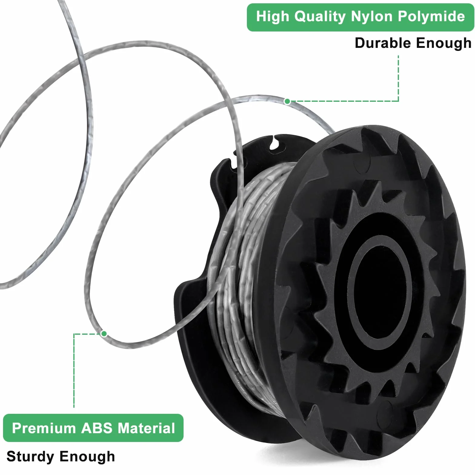 Chuancheng 6-pak zapasowych szpuli i linii do Bosch Easy Grass Cut 18 V 23 26 18 części do kosiarki do trawy # F016800569