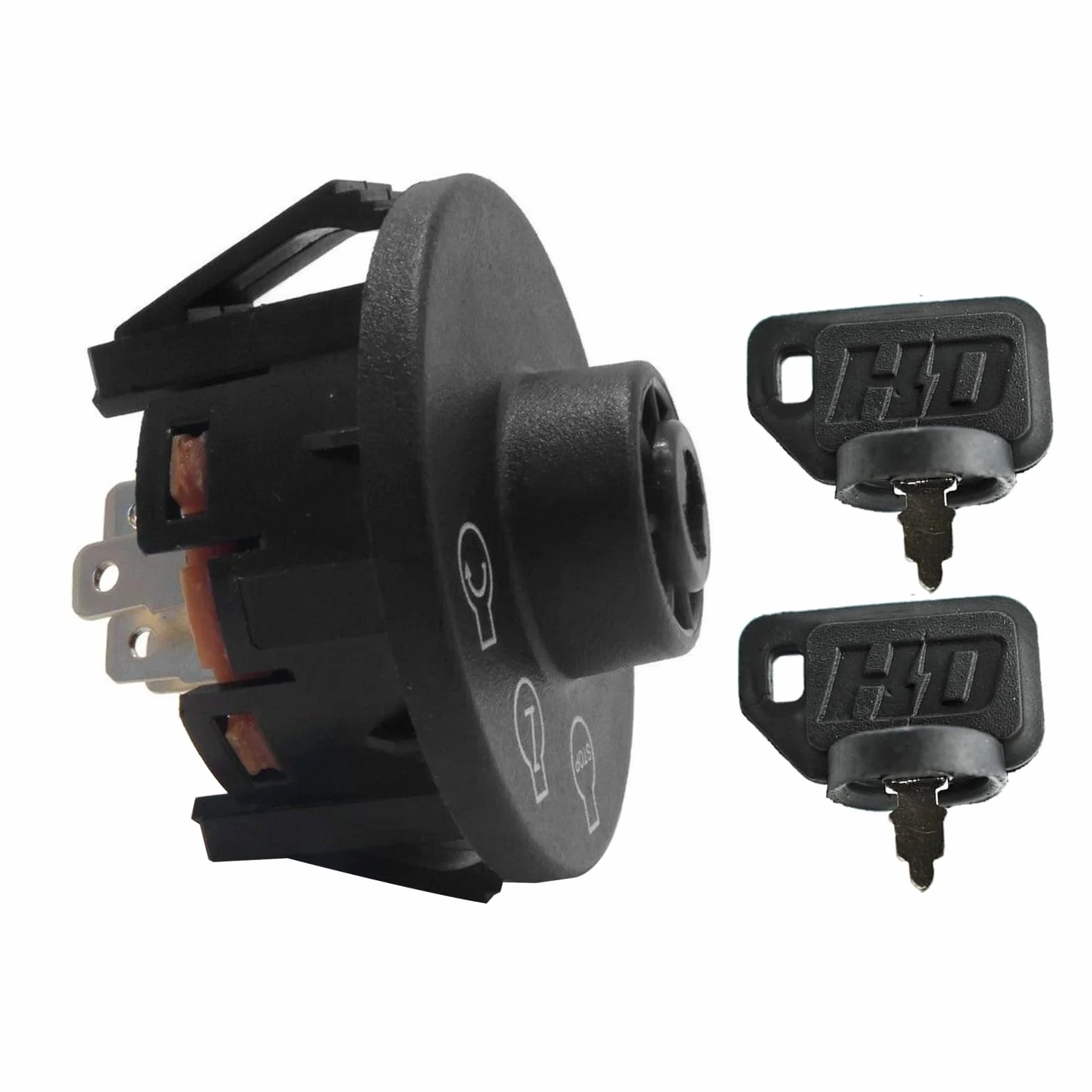 Toro Exmark 117-2221, wyłącznik zapłonu, rozrusznik zapłonu, wyłącznik zapłonu, kluczyk zapłonu, kompatybilny wyłącznik zapłonu i klucz zastępczy traktor trawnikowy
