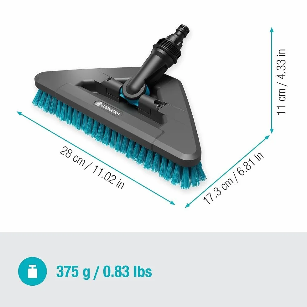 Gardena Szczotka Cleansystem hard flex trójkątna twarde włosie 18814-20