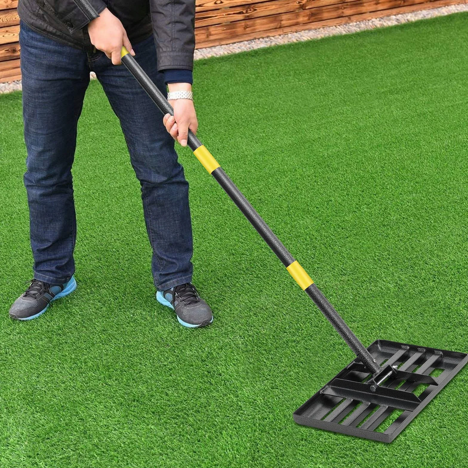 Grabie do poziomowania trawnika 43 x 25 cm ergonomiczny uchwyt