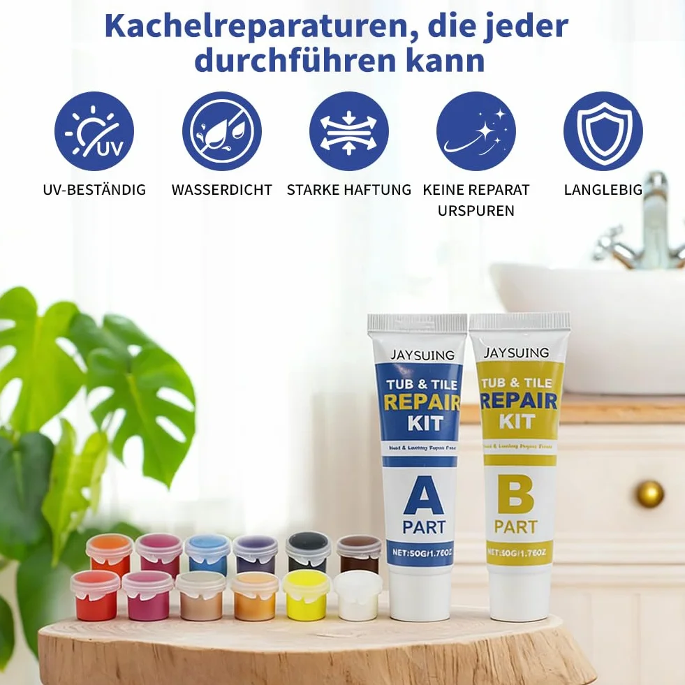 Zestaw naprawczy do umywalki ceramicznej biały wodoodporna emalia regulowany odcień