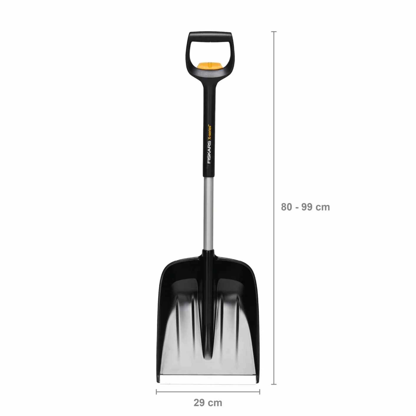 Fiskars Szufla samochodowa X-series teleskopowa 79,5-98,7 cm aluminium stal tworzywo sztuczne czarna srebrna
