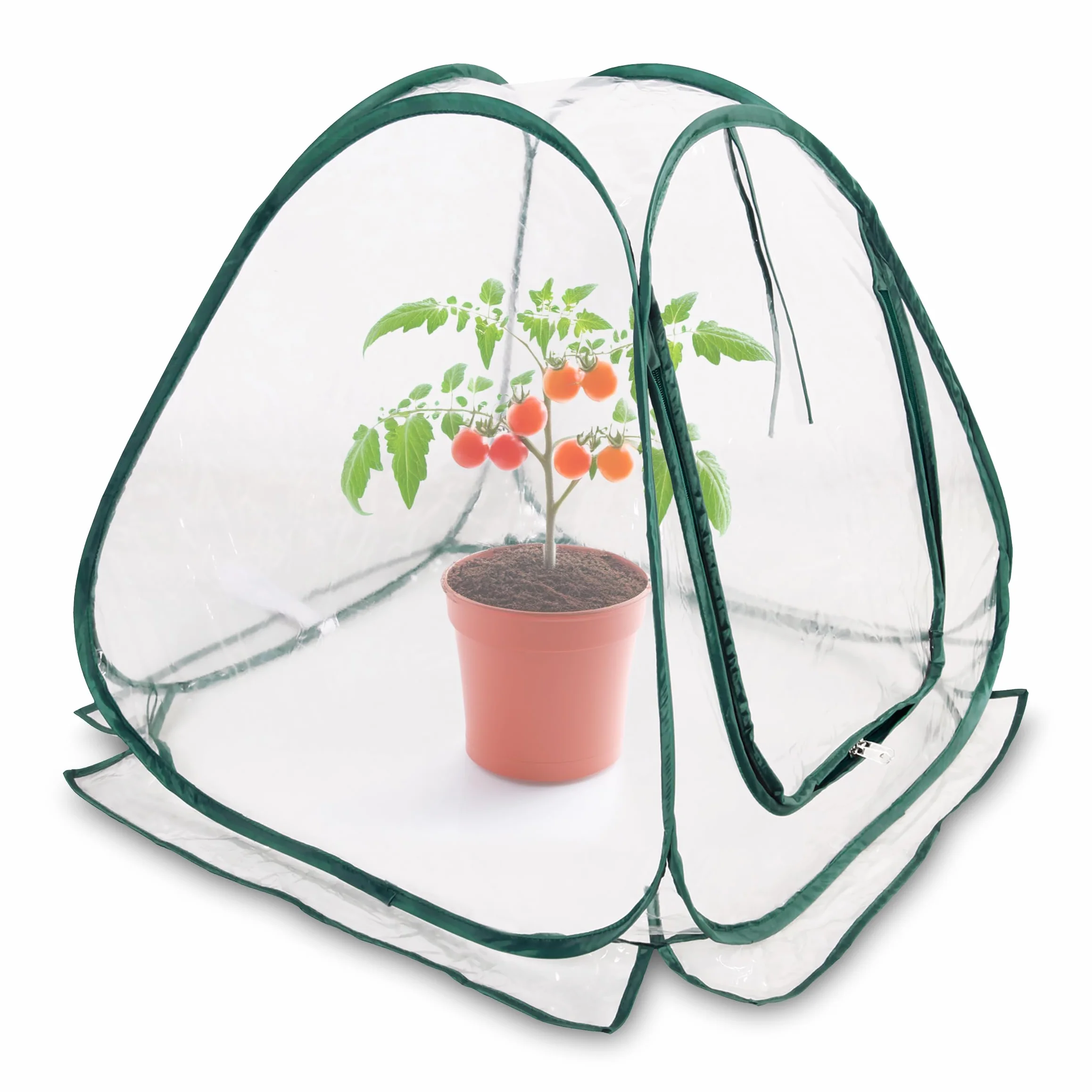 Mini folia okienna do szklarni 60 x 60 cm – namiot zimowy z przezroczystego PCW na rośliny