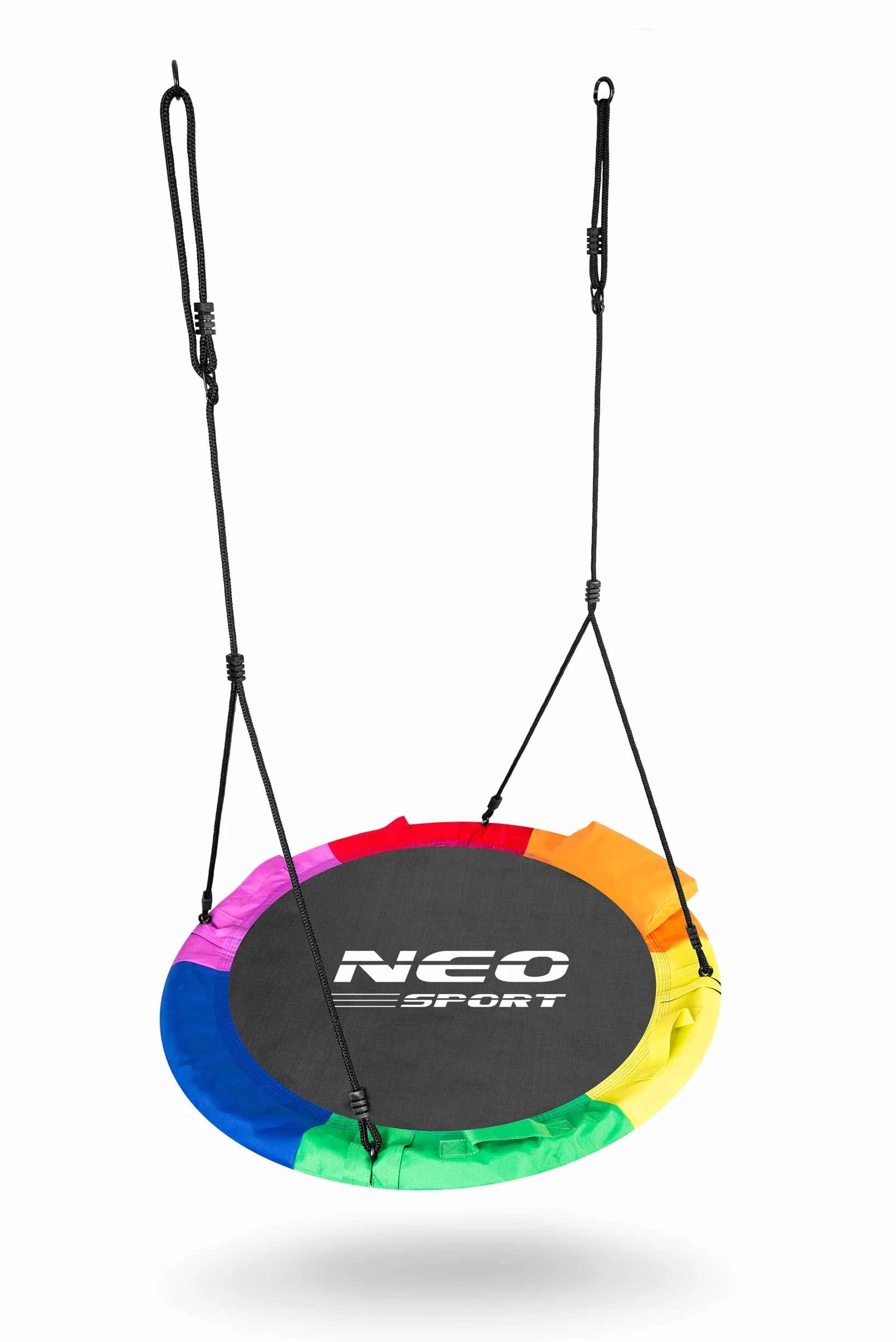 Huśtawka Ogrodowa Bocianie Gniazdo Neo-Sport 105 cm 150 kg Swingo Różnokolorowa