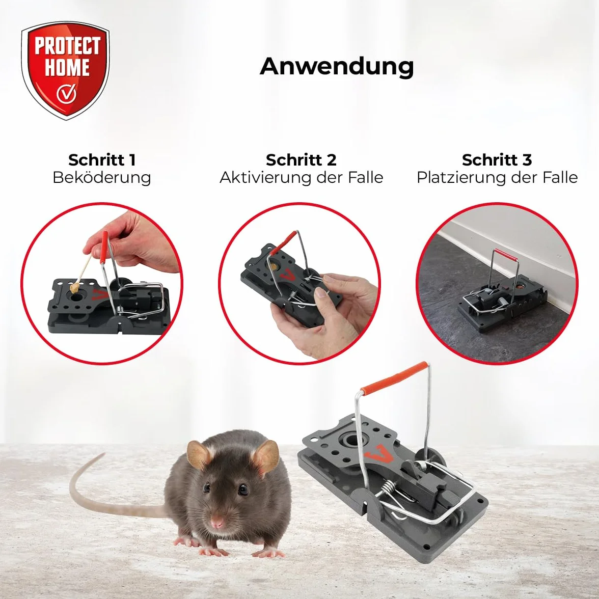 PROTECT HOME Pułapka na szczury Click 2 sztuki beżowa
